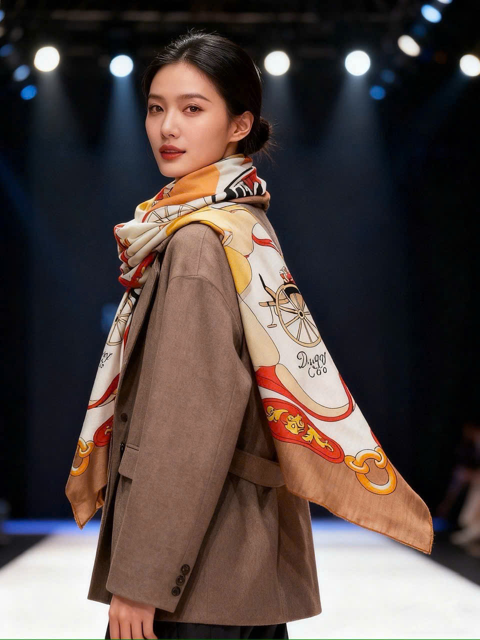Khăn lụa vuông Hermes Palonniers Scarf 12
