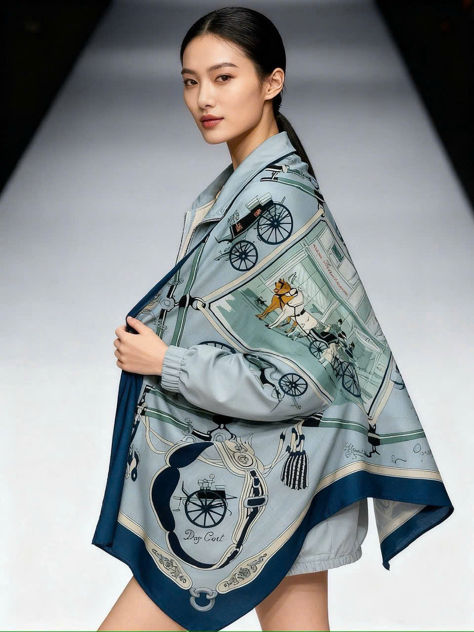 Khăn lụa vuông Hermes Palonniers Scarf 14
