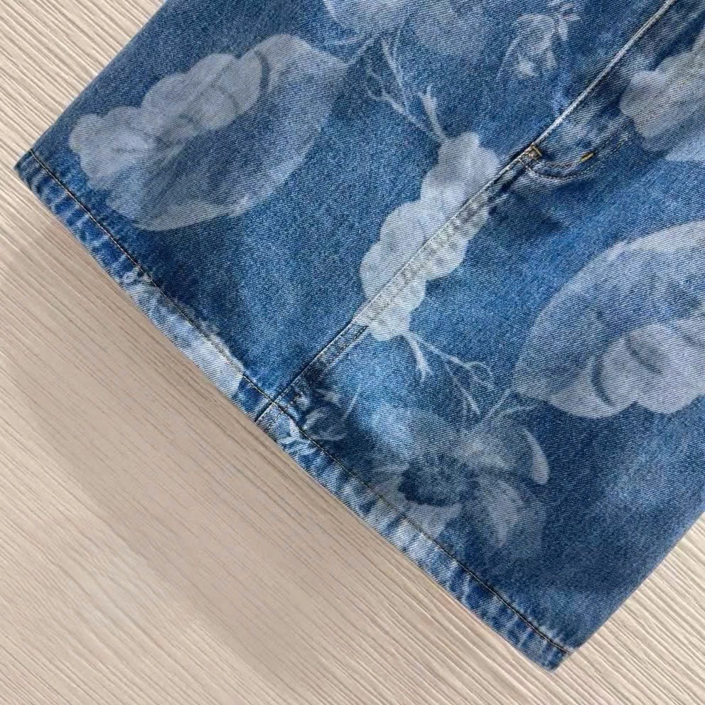 Váy ngắn nữ Jean Fendi xanh 4
