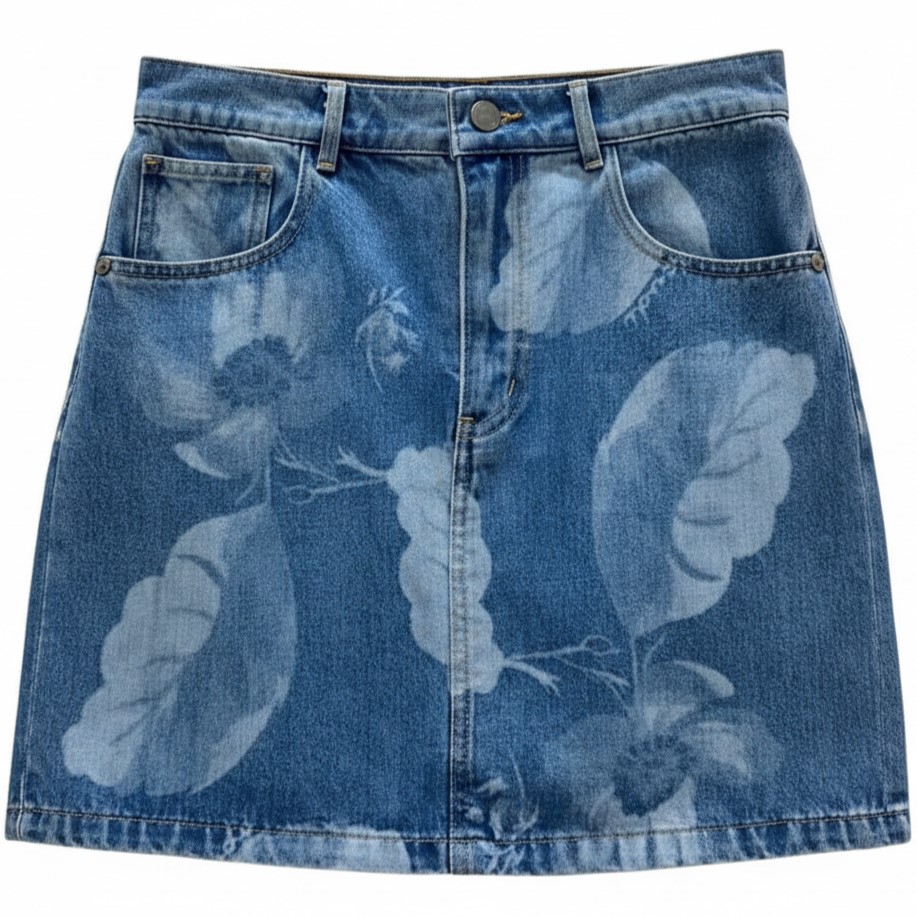 Váy ngắn nữ Jean Fendi xanh 8