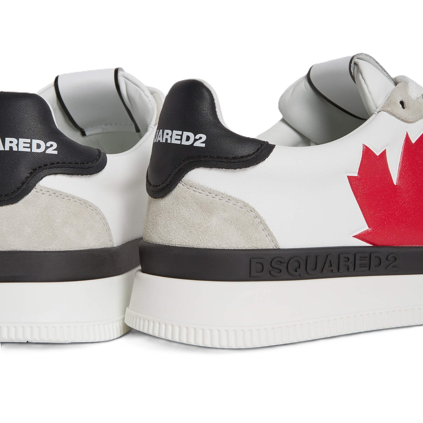 Giày trắng Dsquared2 New Jersey Sneakers White Red 4