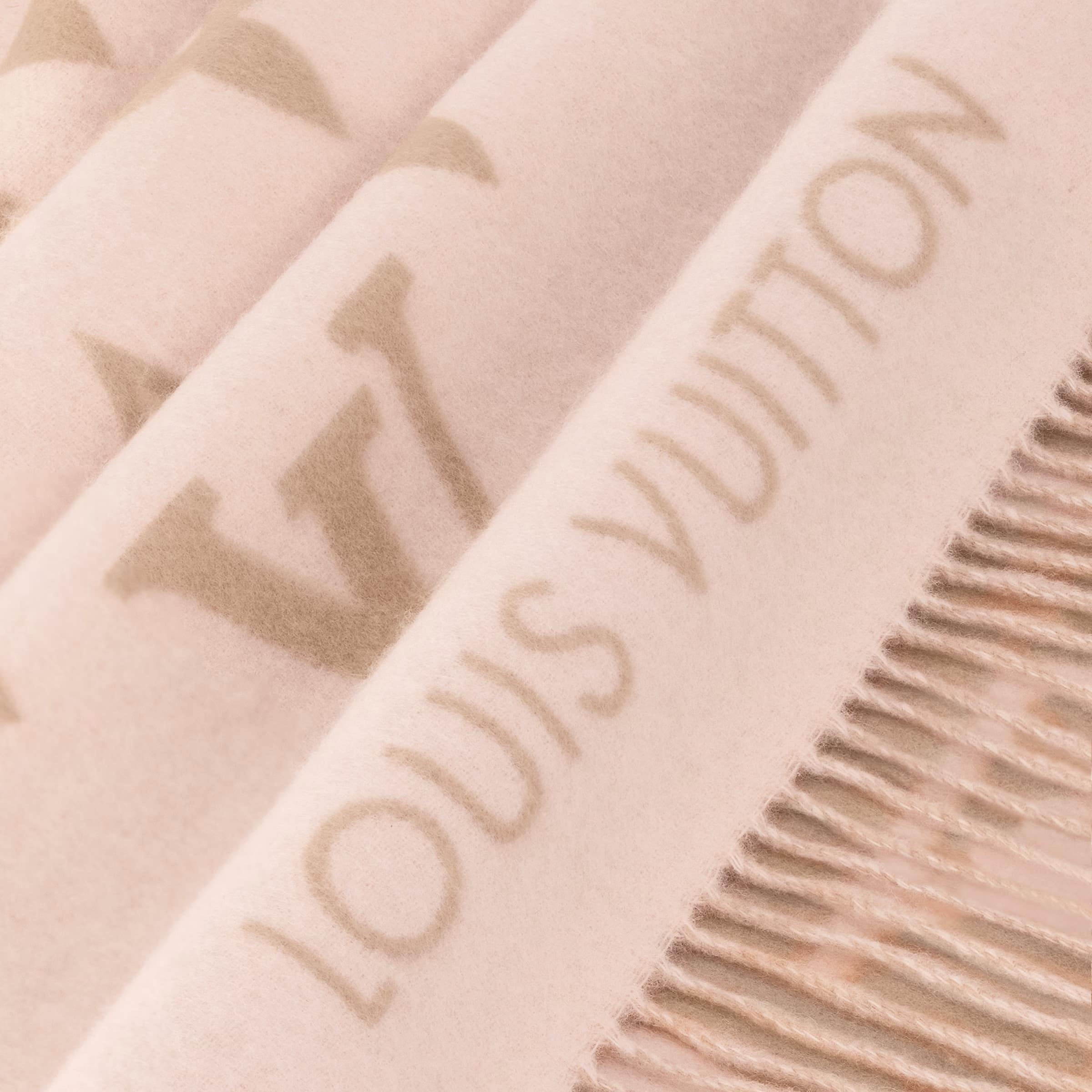 Khăn Quàng hồng Louis Vuitton Reykjavik Scarf Beige Rose 5