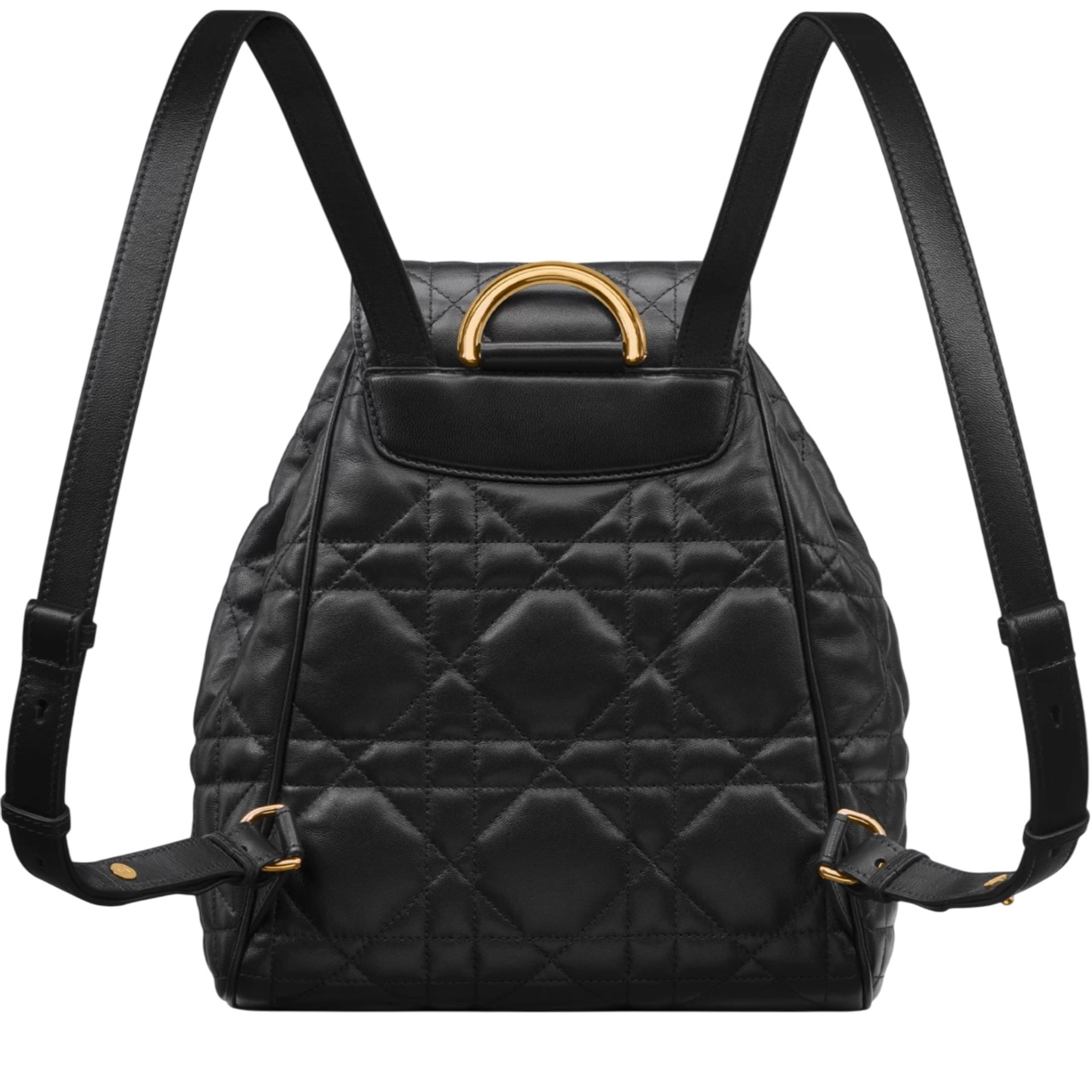 Ba lô Dior Medium Dior Caro Backpack Black Macrocannage Lambskin 3
