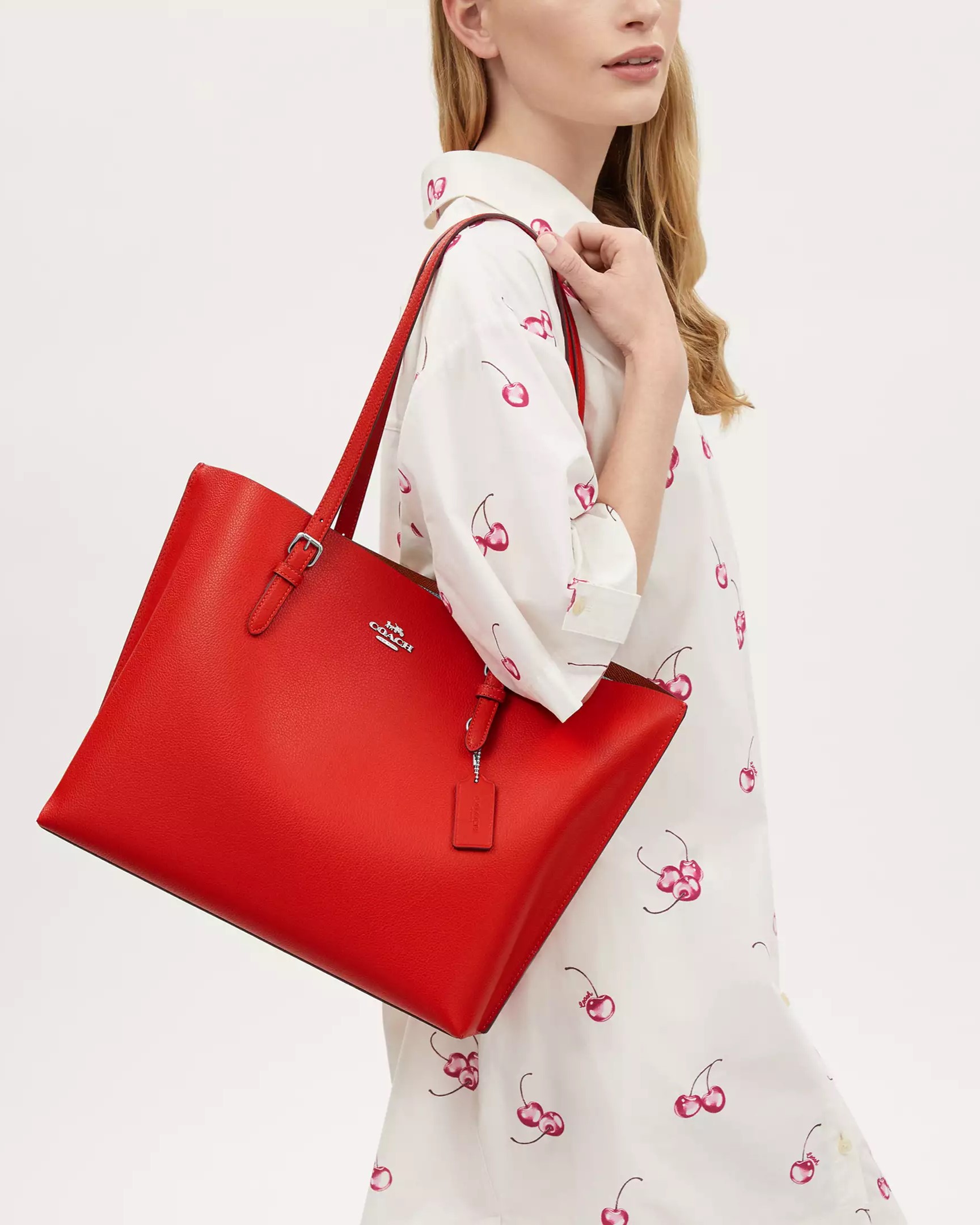 Túi xách nữ Coach Mollie Tote Bag Miami Red 1671 7