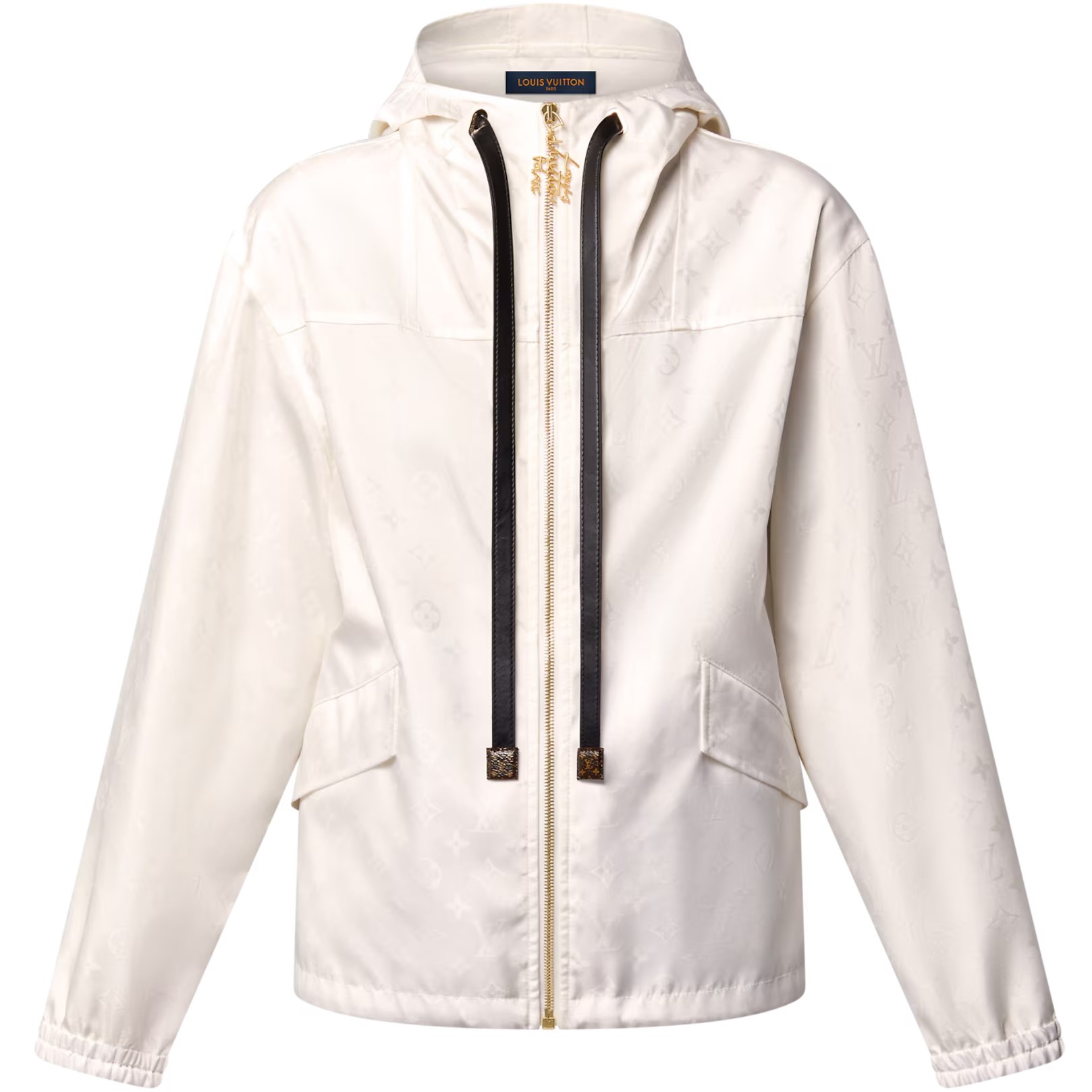 Áo khoác nữ thời trang Louis Vuitton Leather Accent Zip-Up Jacket 2