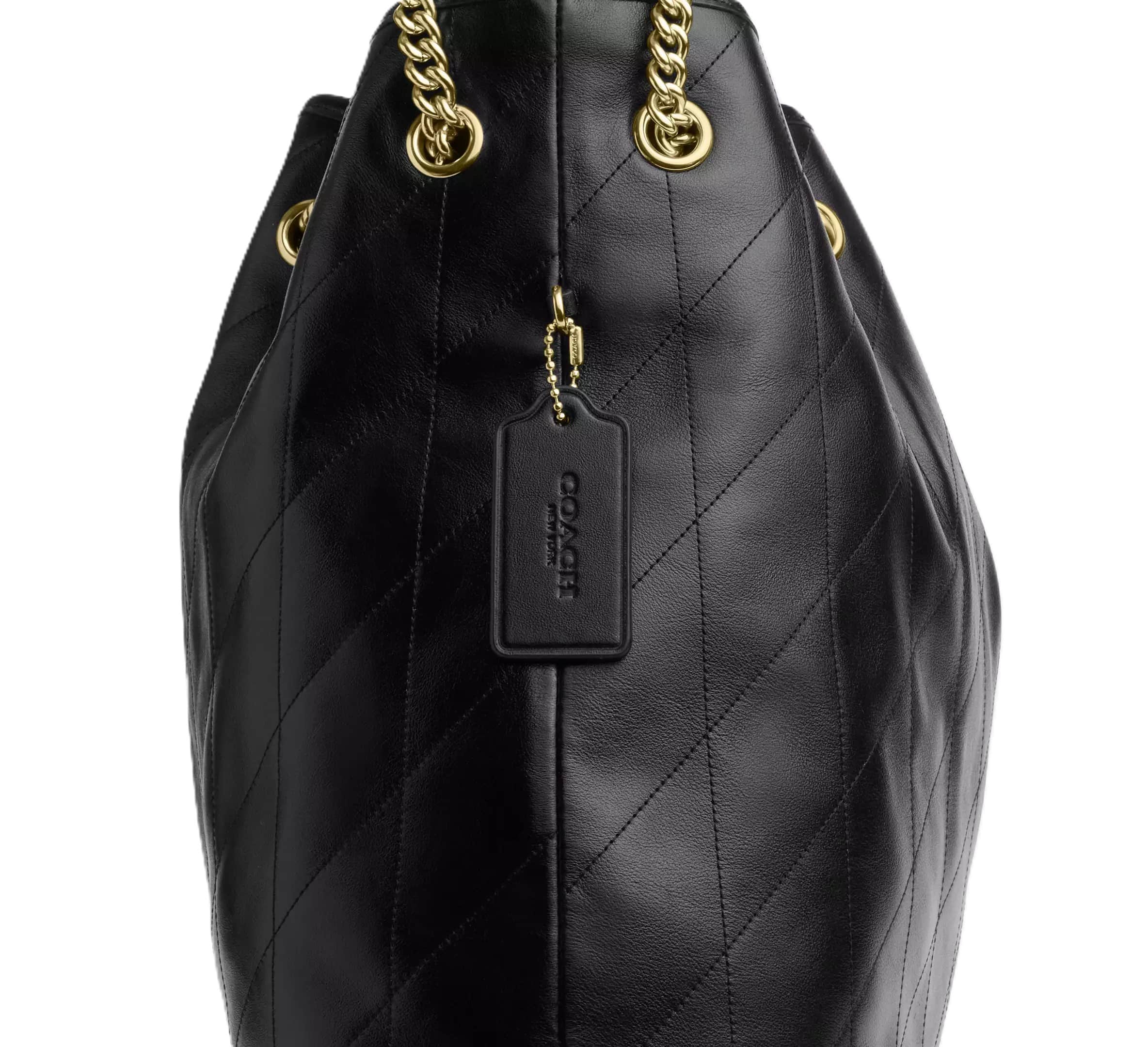 Túi đeo vai Coach Evelyn Large Shoulder Bag With Quilting Black CCZ81 2