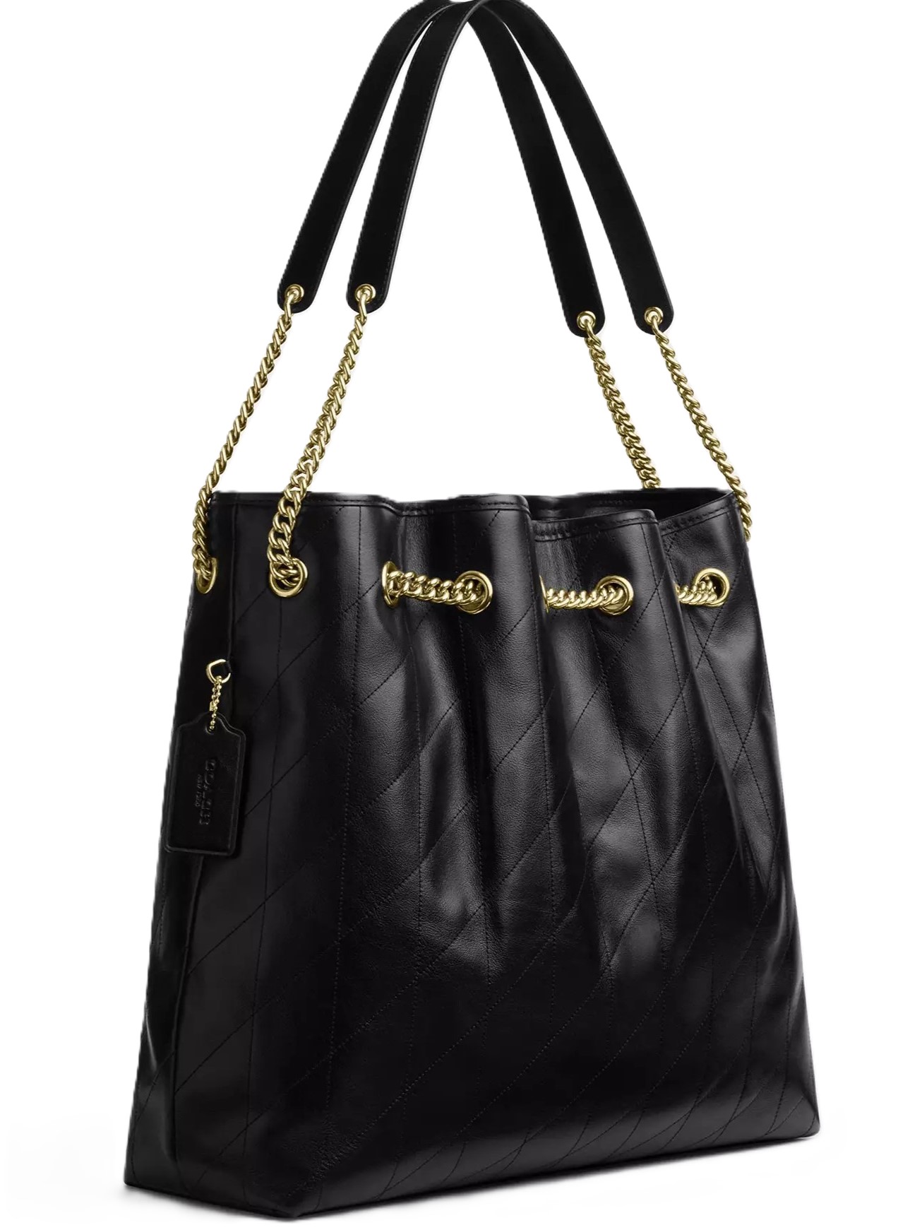 Túi đeo vai Coach Evelyn Large Shoulder Bag With Quilting Black CCZ81 6