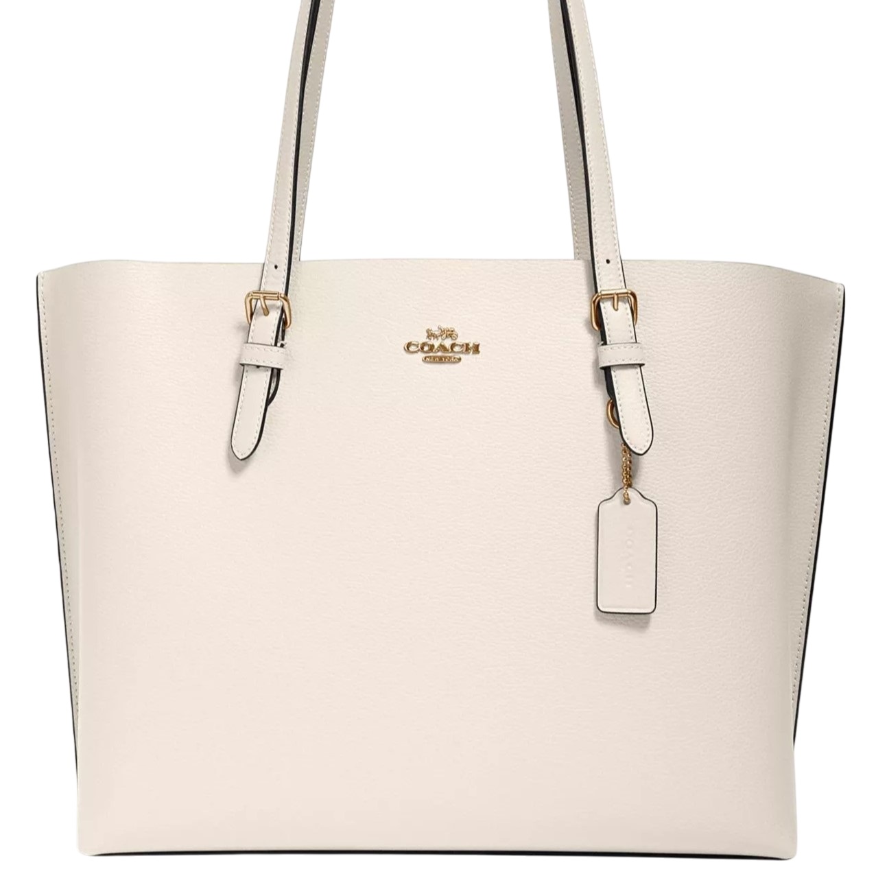 Túi xách nữ Coach Mollie Tote Bag Gold Chalk Light Saddle 1671 2