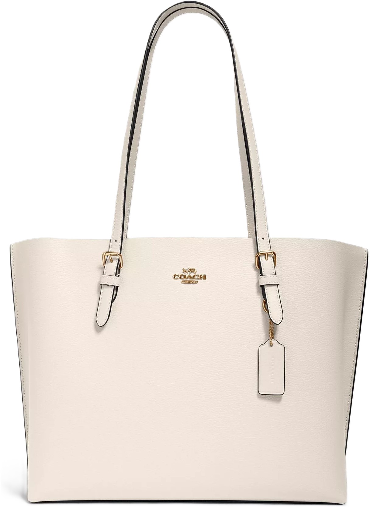 Túi xách nữ Coach Mollie Tote Bag Gold Chalk Light Saddle 1671 8