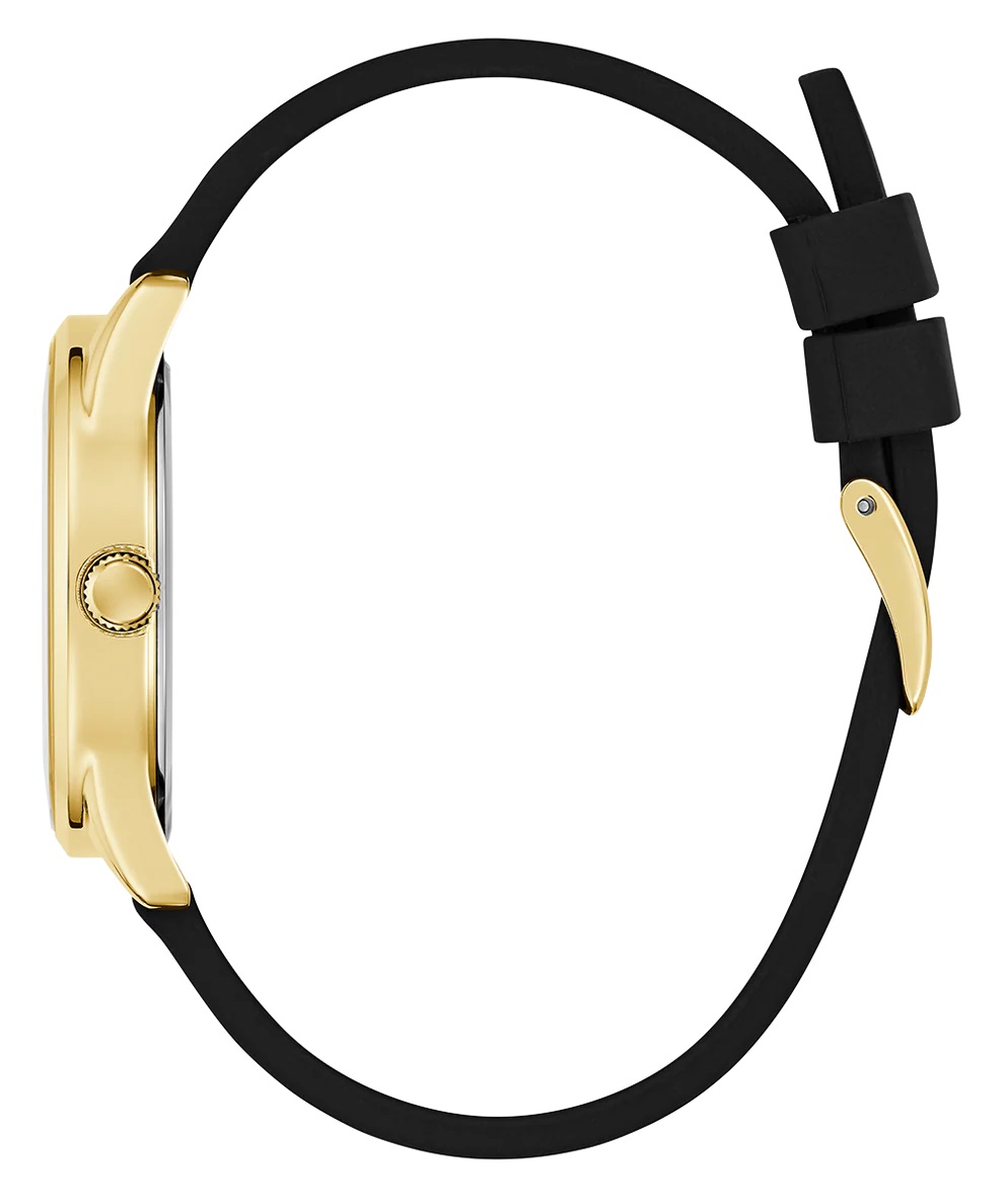 Đồng hồ đeo tay nữ Guess Ladies Black Gold Tone Analog Watch GW0755L3 2
