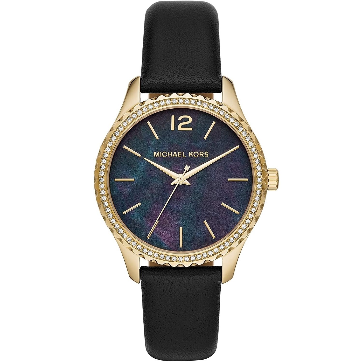 Đồng hồ đeo tay Michael Kors Layton Three Hand Mother of Pearl Black Dial Watch For Women MK2911 5