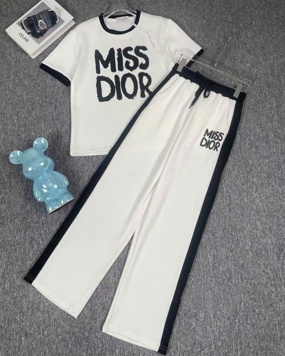 Set bộ nữ áo thun quần dài Miss Dior 6