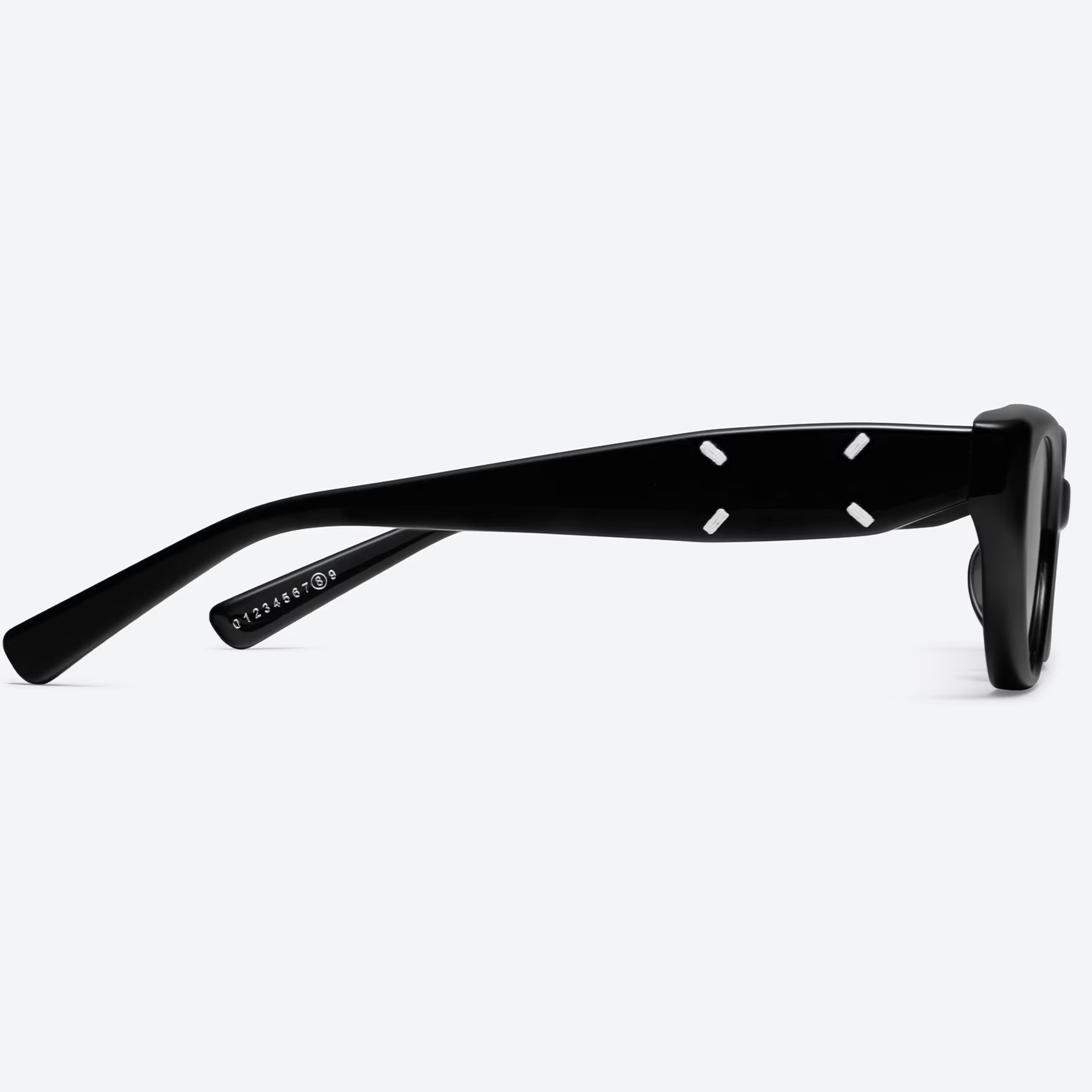 KÍNH MÁT GENTLE MONSTER MAISON MARGIELA MM108 01 BLACK LENSES CAT-EYE SHAPE BLACK ACETATE FRAME 8