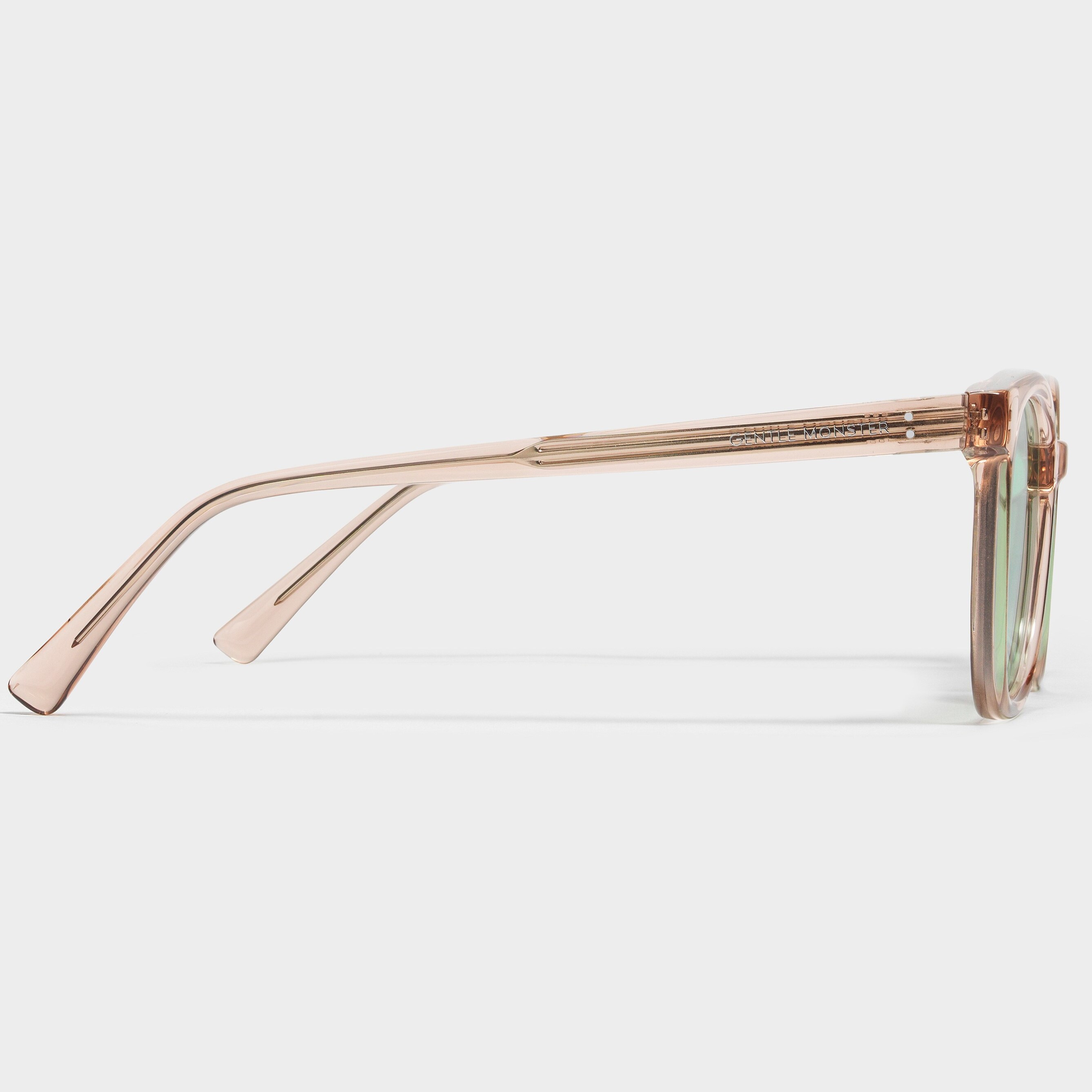 KÍNH MÁT GM GENTLE MONSTER TOMY PC1 GREEN TINTED LENSES PINK SQUARE ACETATE FRAME 1
