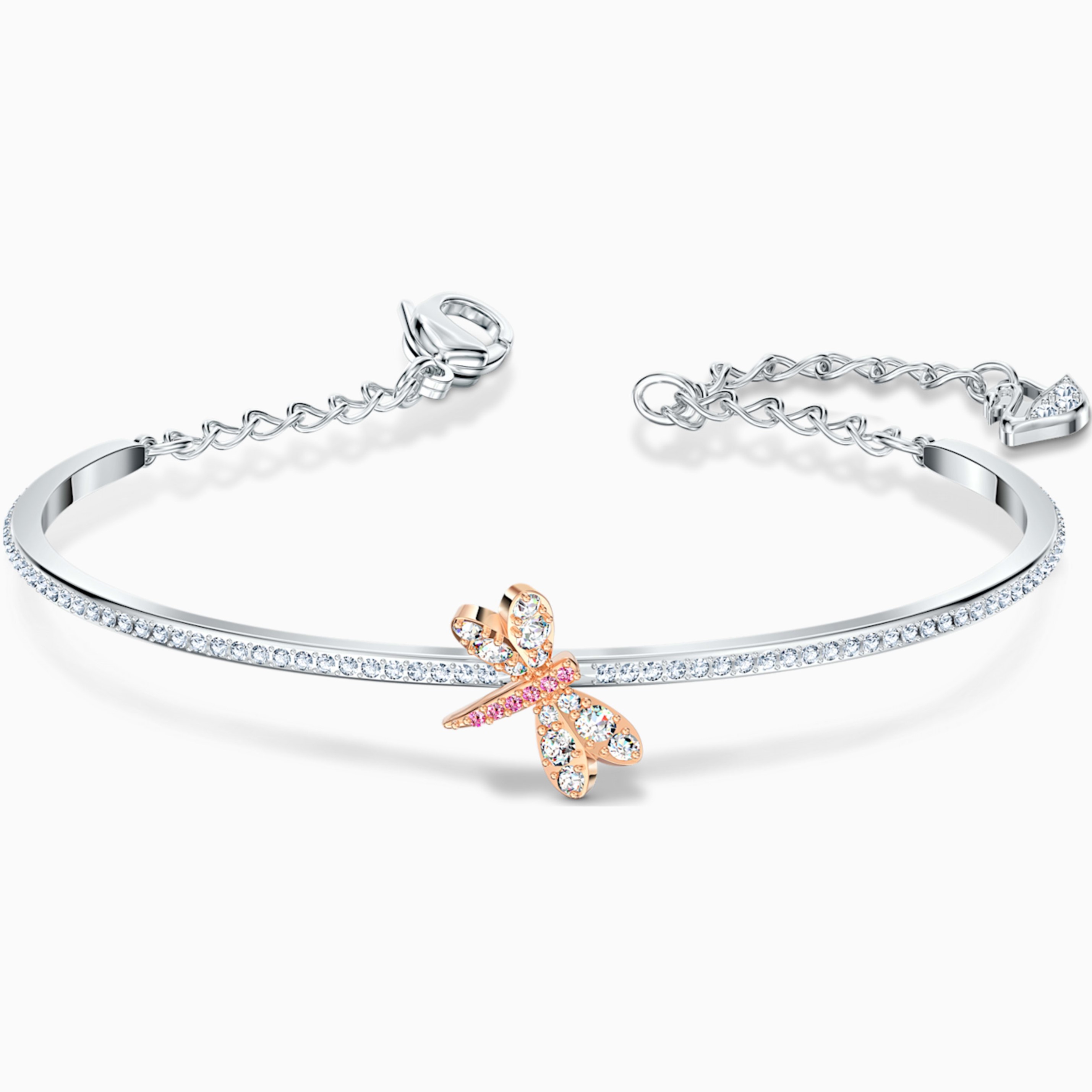 VÒNG TAY NỮ SWAROVSKI CHUỒN CHUỒN ETERNAL FLOWER DRAGONFLY BANGLE 5518138 1