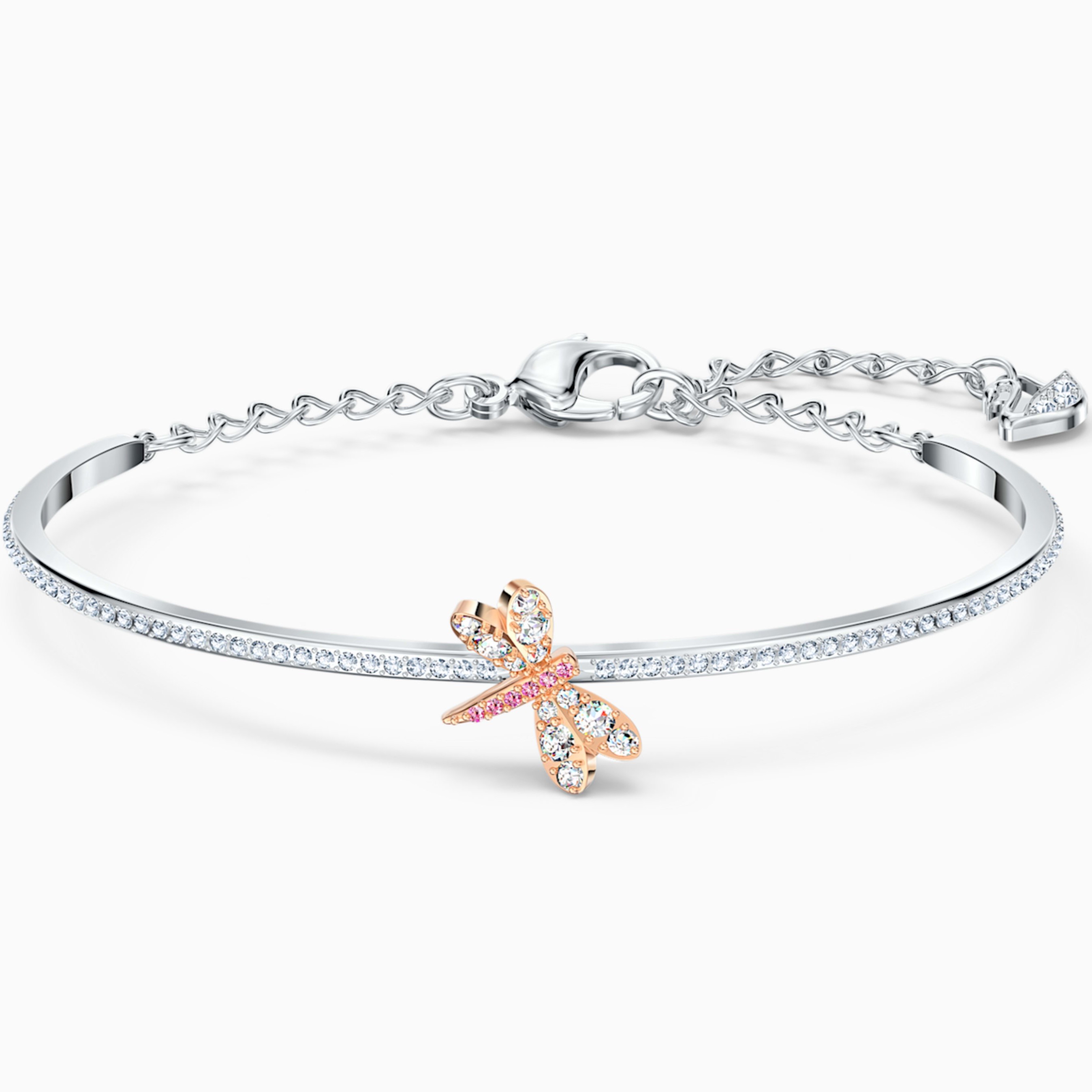 VÒNG TAY NỮ SWAROVSKI CHUỒN CHUỒN ETERNAL FLOWER DRAGONFLY BANGLE 5518138 4