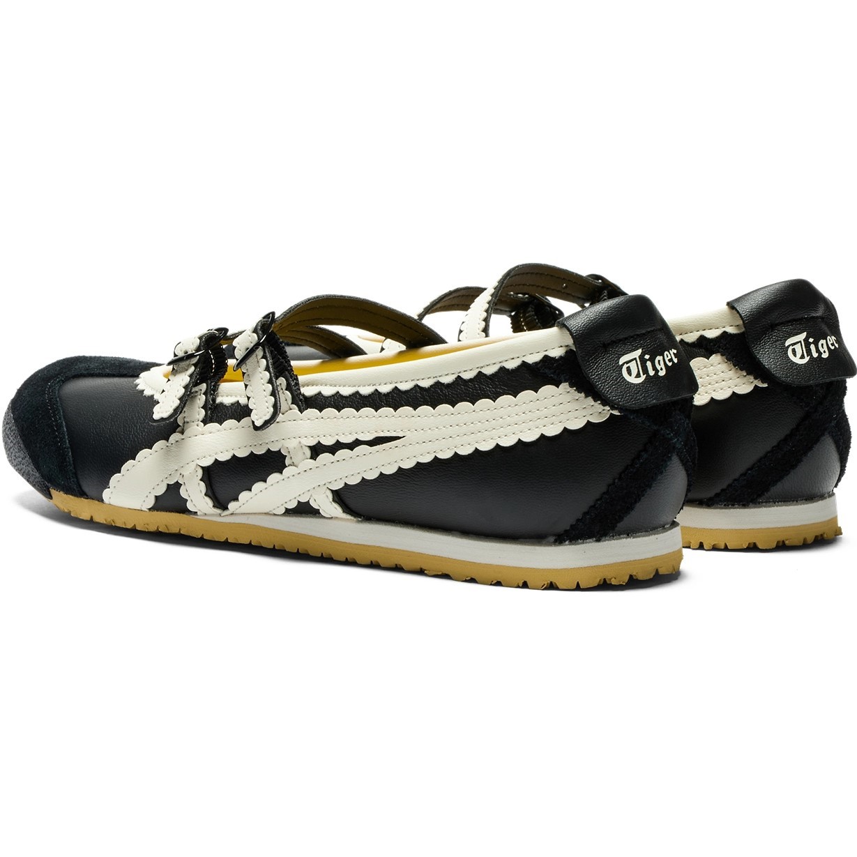 Giày búp bê nữ Onitsuka Tiger Mexico 66 TGRS Women Shoes Black Cream 1182A678-001 1