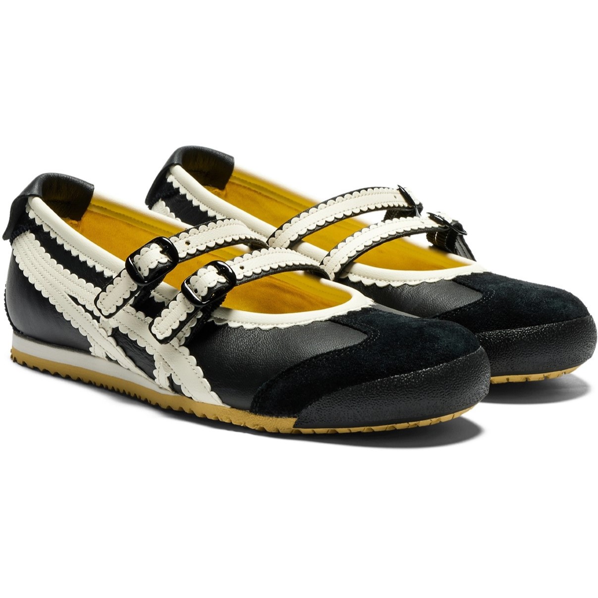 Giày búp bê nữ Onitsuka Tiger Mexico 66 TGRS Women Shoes Black Cream 1182A678-001 7