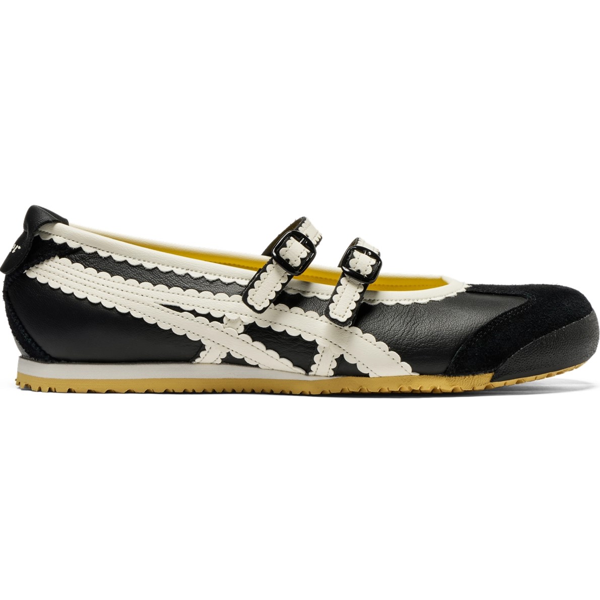 Giày búp bê nữ Onitsuka Tiger Mexico 66 TGRS Women Shoes Black Cream 1182A678-001 11