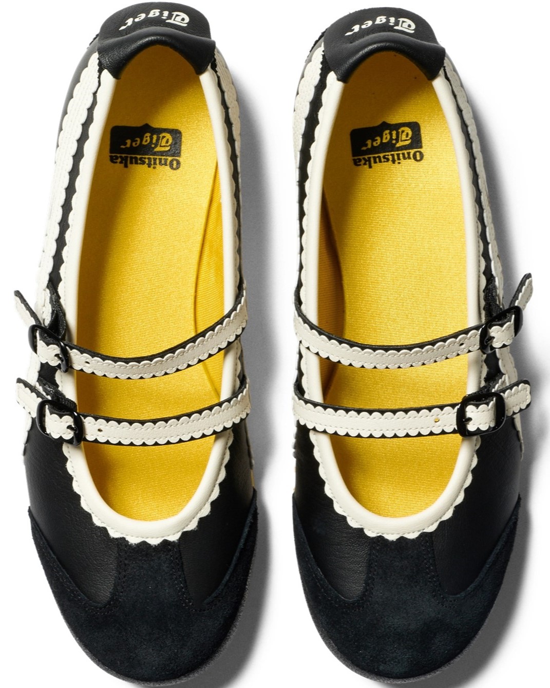 Giày búp bê nữ Onitsuka Tiger Mexico 66 TGRS Women Shoes Black Cream 1182A678-001 13
