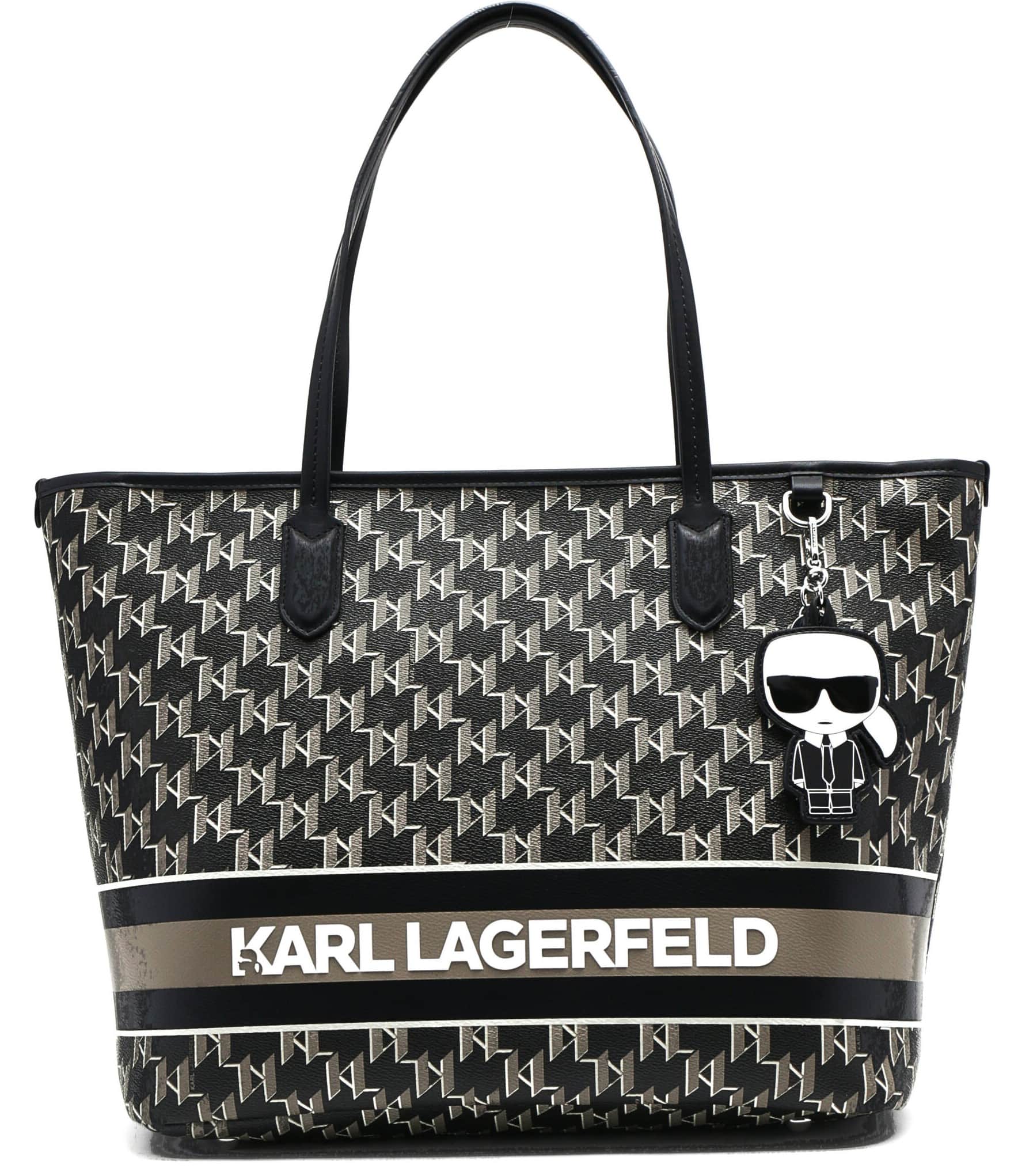 Túi xách Karl Lagerfeld Ikonik Mono Stripe Tote Bag 3