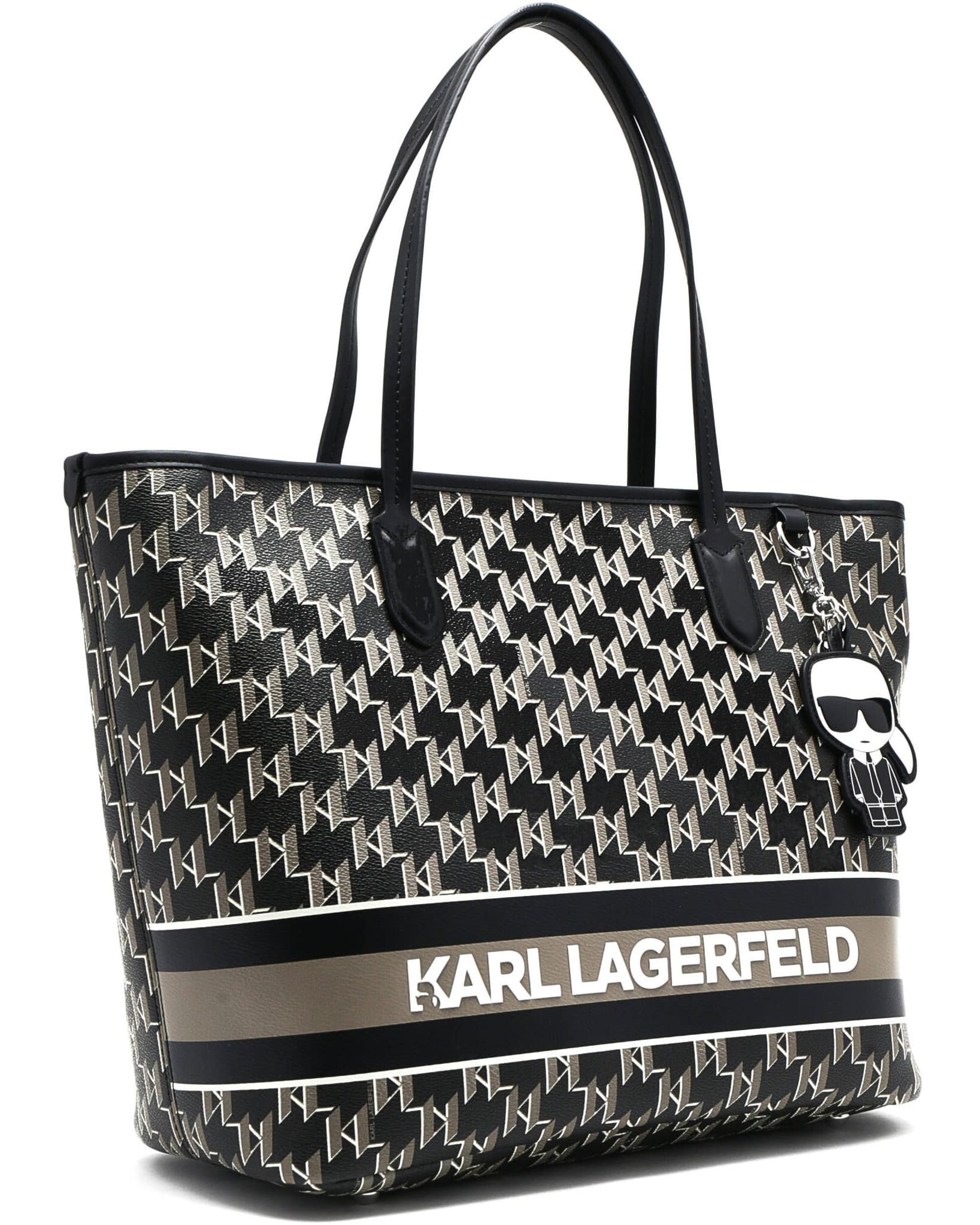 Túi xách Karl Lagerfeld Ikonik Mono Stripe Tote Bag 10