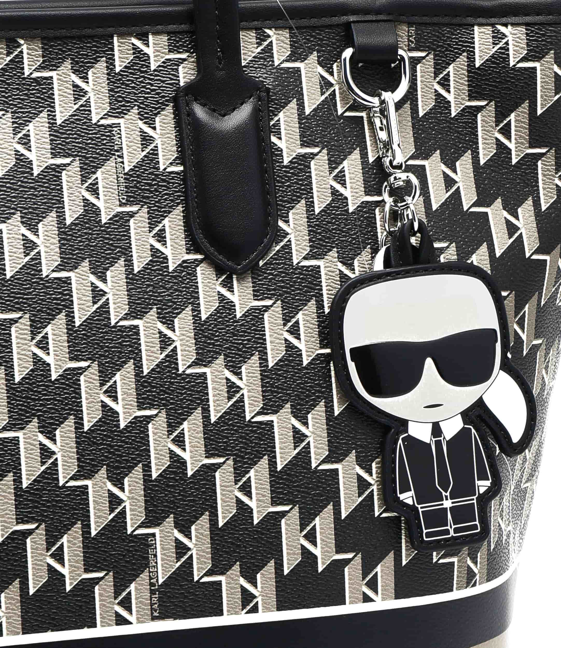 Túi xách Karl Lagerfeld Ikonik Mono Stripe Tote Bag 12