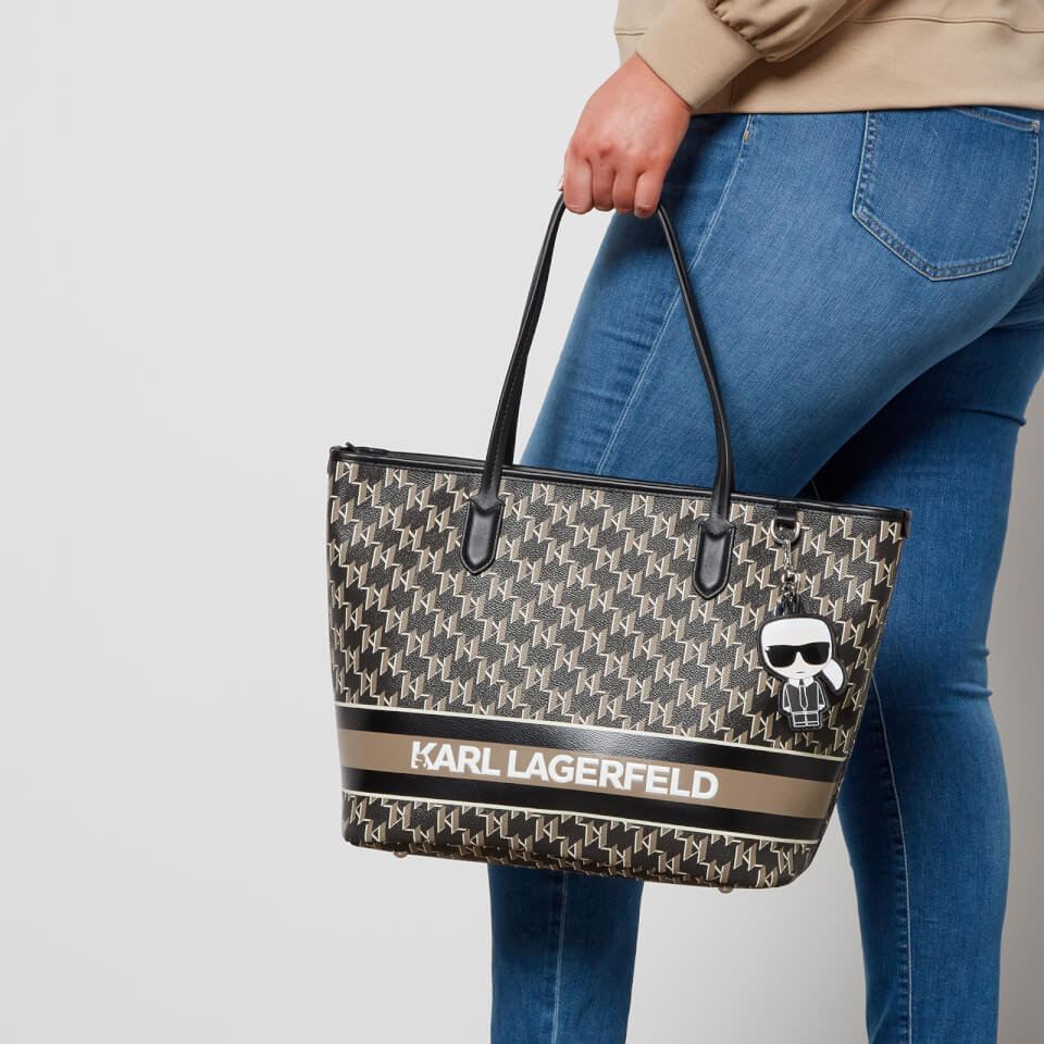 Túi xách Karl Lagerfeld Ikonik Mono Stripe Tote Bag 16
