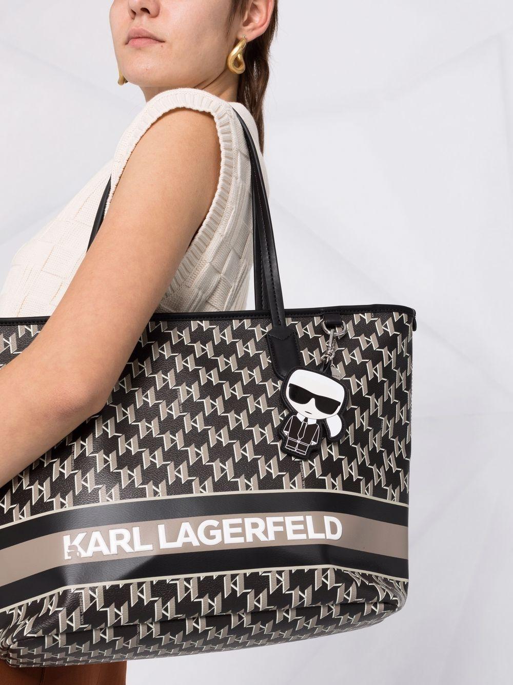 Túi xách Karl Lagerfeld Ikonik Mono Stripe Tote Bag 17