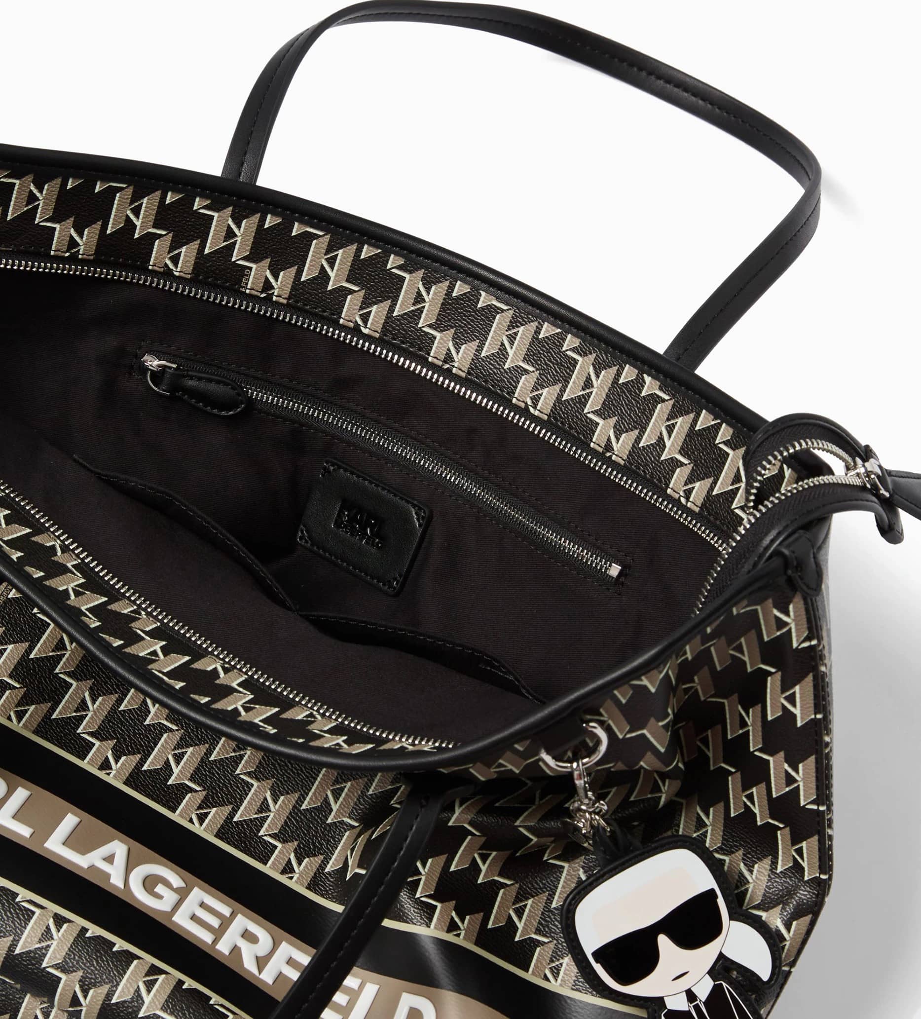 Túi xách Karl Lagerfeld Ikonik Mono Stripe Tote Bag 27