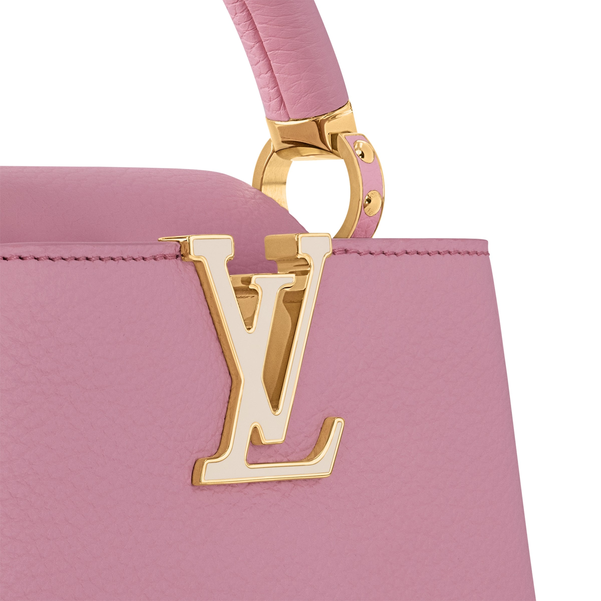 Túi Nữ Louis Vuitton Capucines Mini Marshmallow Pink 4