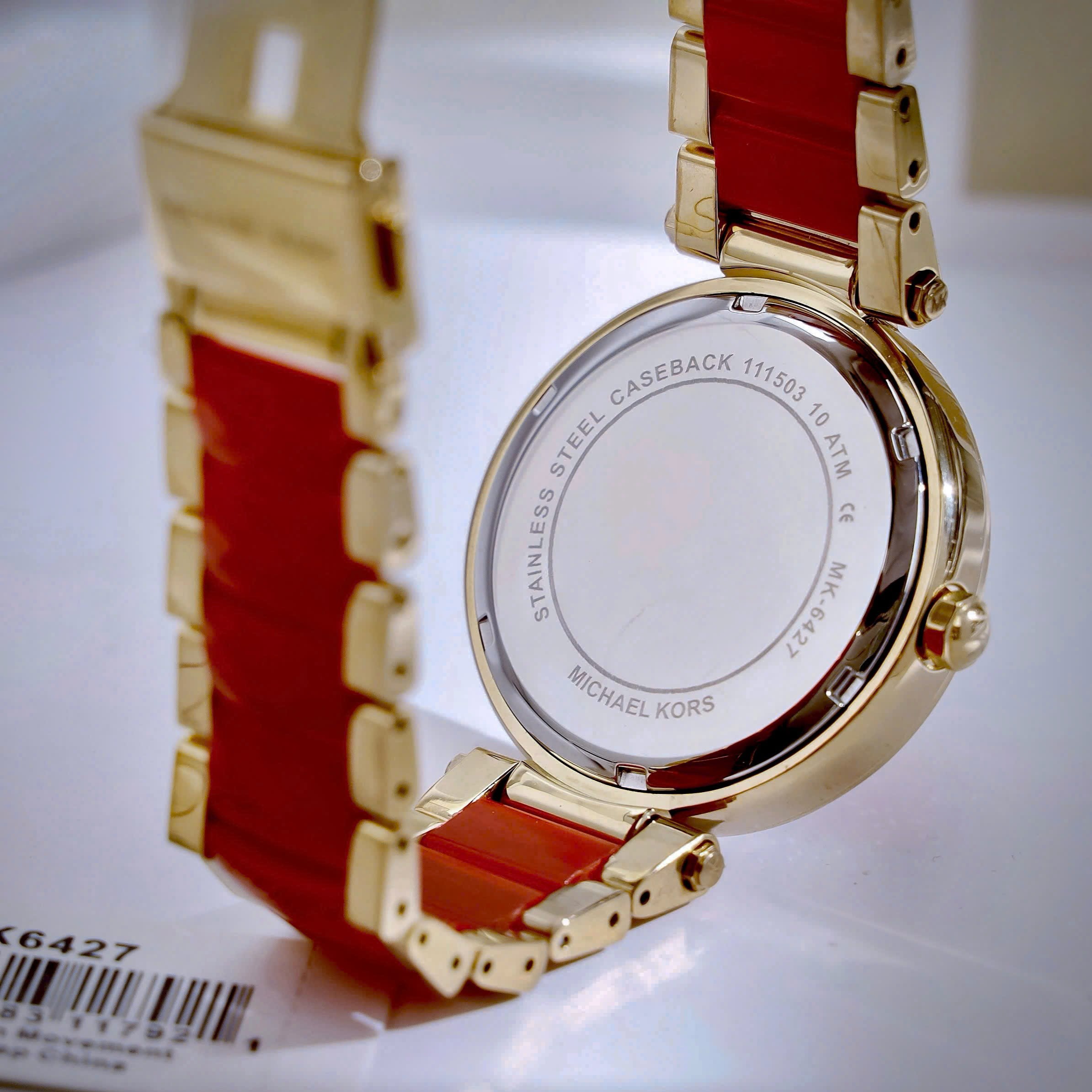 Đồng hồ đeo tay nữ Michael Kors Parker Crystallized Red Gold Tone Ladies Watch MK6427 8