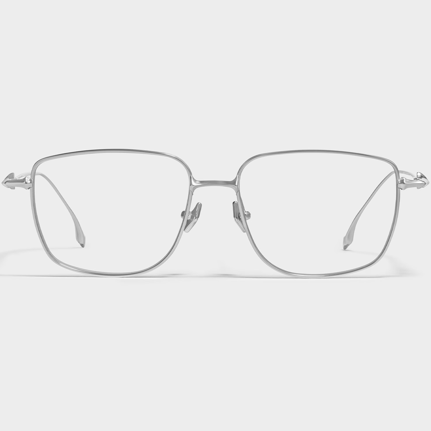 KÍNH GIẢ CẬN GENTLE MONSTER ACADEMYA 02 CLEAR LENSES SILVER METAL FRAME 2