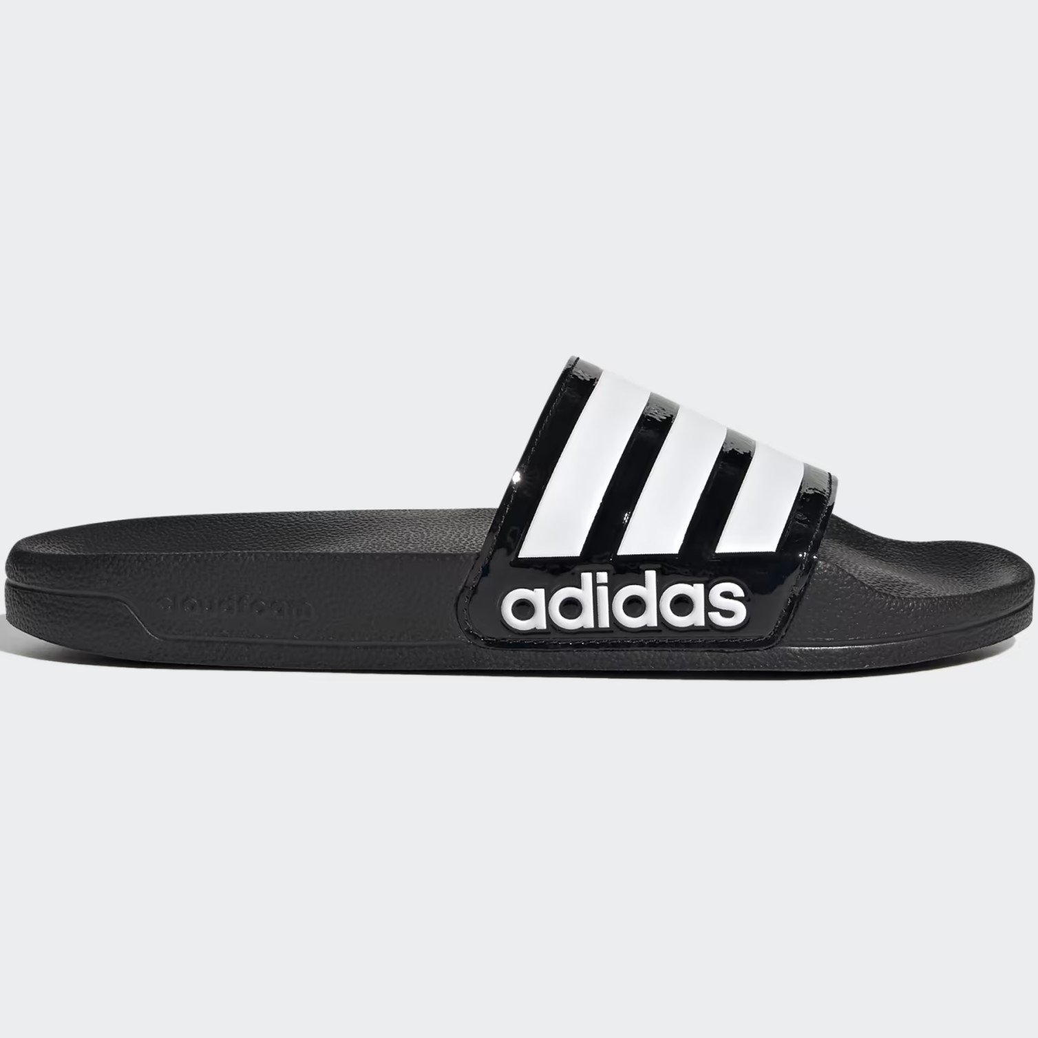 Dép sọc trắng đen Adidas Quai Ngang Adilette Shower Slides Core Black Cloud White FZ2852 2