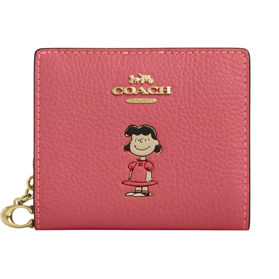 Ví cầm tay Coach X Peanuts Snap Wallet With Lucy Bright Coral Multi CBN89 3