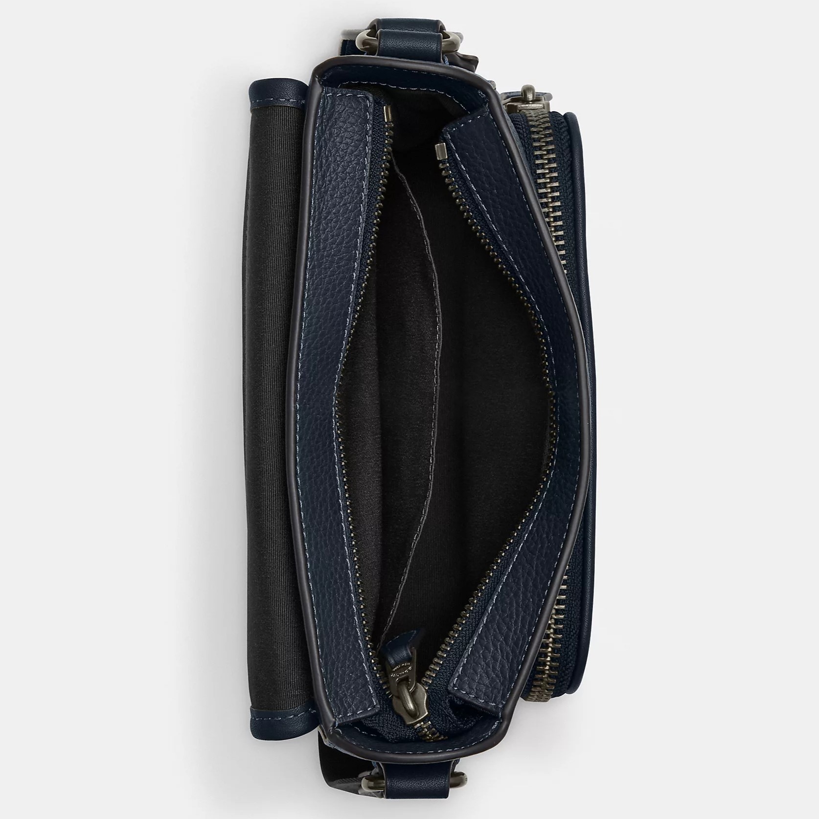 TÚI ĐEO CHÉO COACH NAM SULLIVAN FLAP CROSSBODY IN MIDNIGHT NAVY REFINED PEBBLE LEATHER AND SMOOTH CALF LEATHER CN729 3