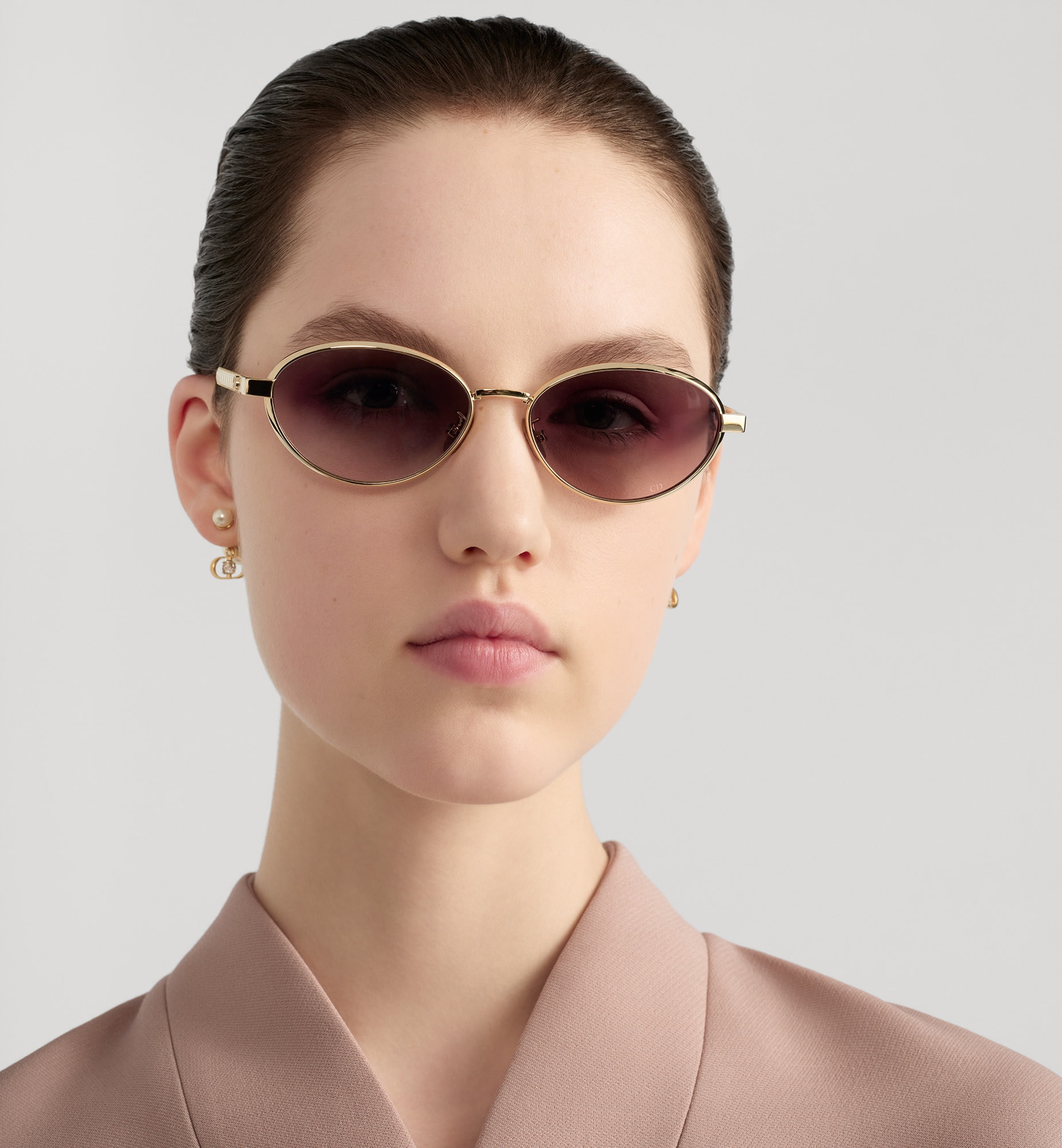 Kính mát Dior DiorCannage R1U Gradient Pink Oval Sunglasses 3