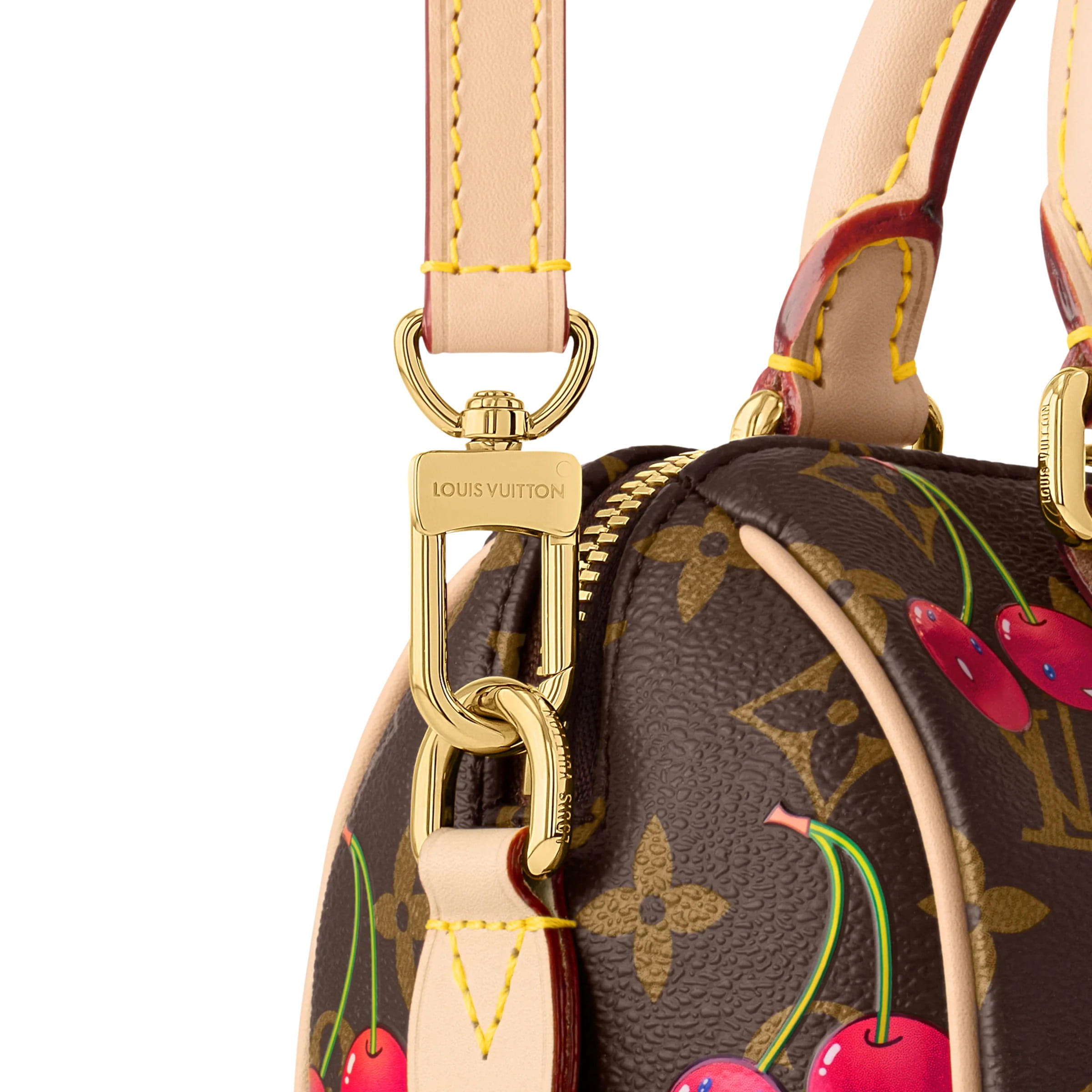 Túi xách Louis Vuitton Speedy Bandoulière 20 LV x TM Monogram Cherry Canvas 3