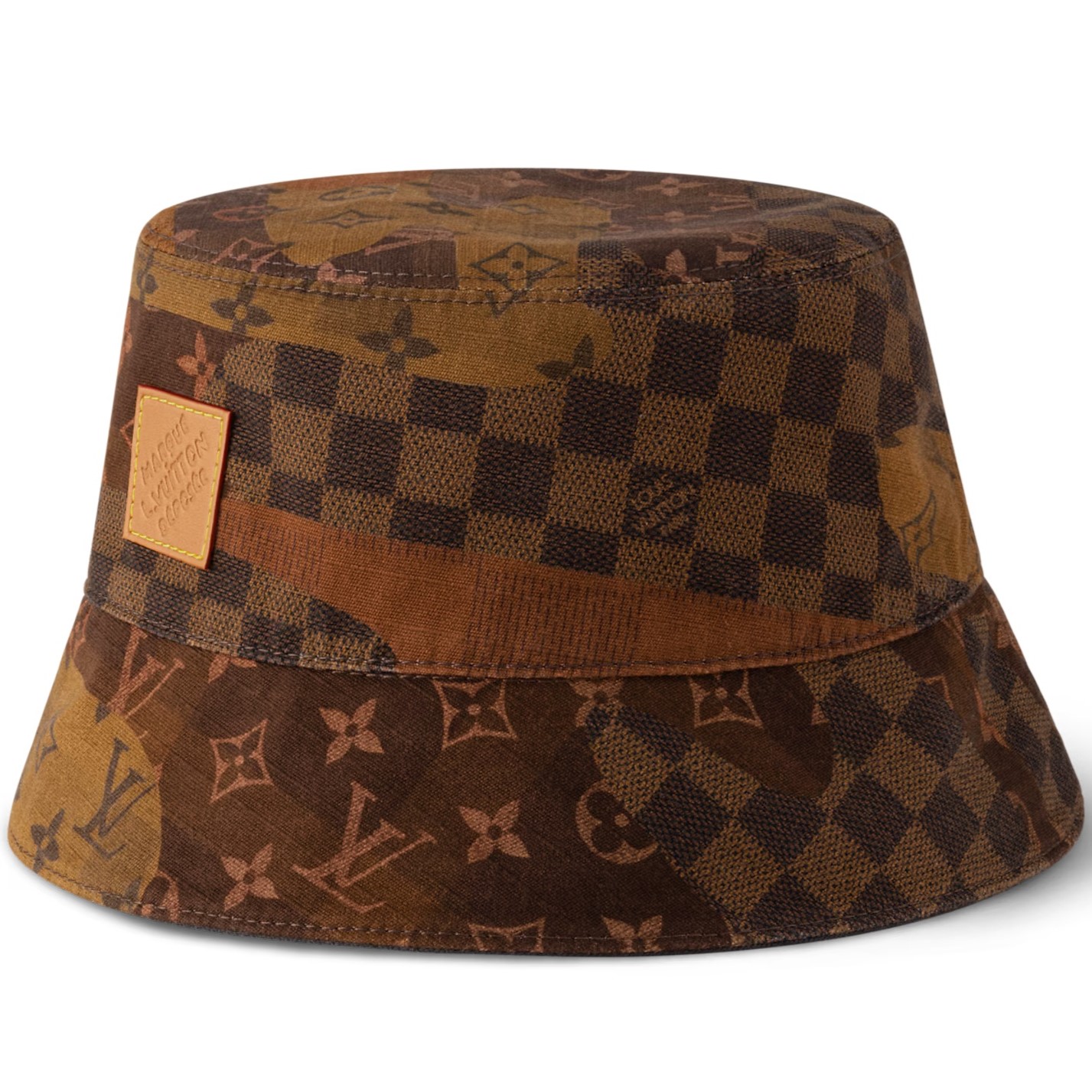 Nón vành unisex LV Louis Vuitton Monogram Landscape Reversible Bucket Hat 6