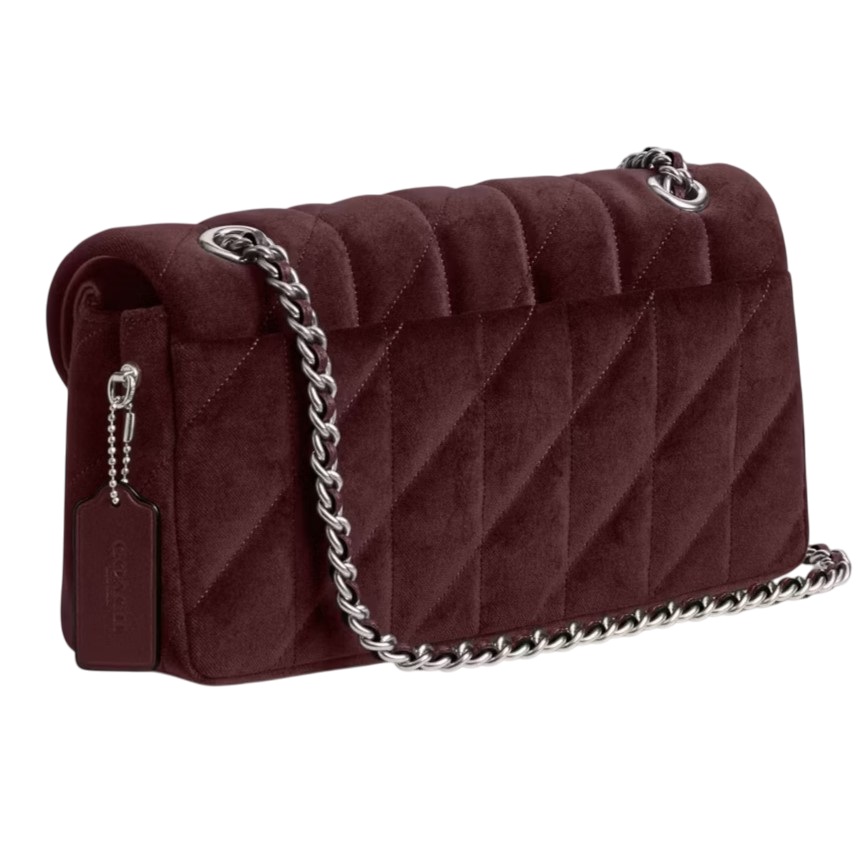 Túi đeo chéo Coach Tabby Shoulder Bag 26 With Quilting Merlot CW607 3