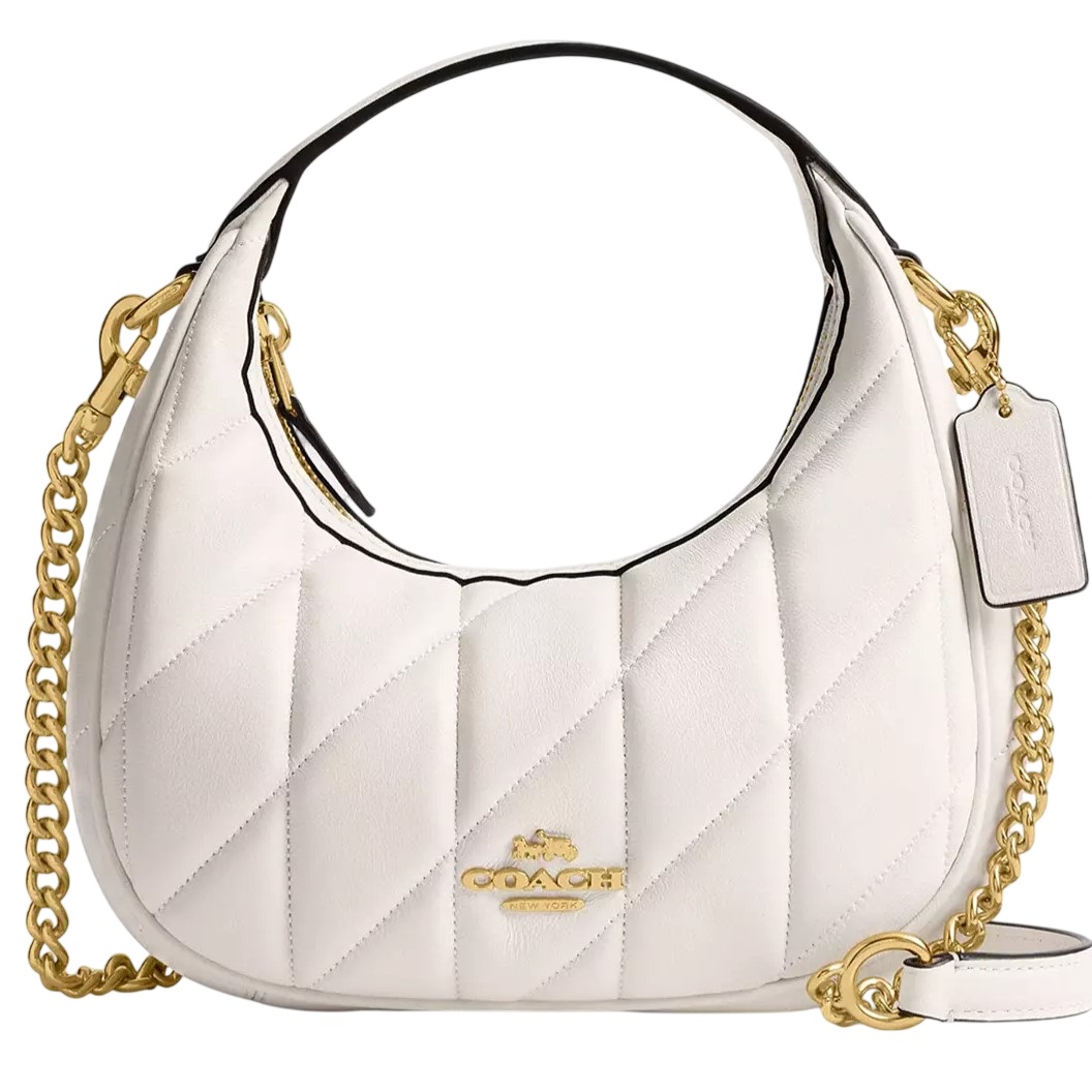 Túi đeo chéo Coach Carmen Mini Crossbody Bag With Quilting Chalk CY710 7