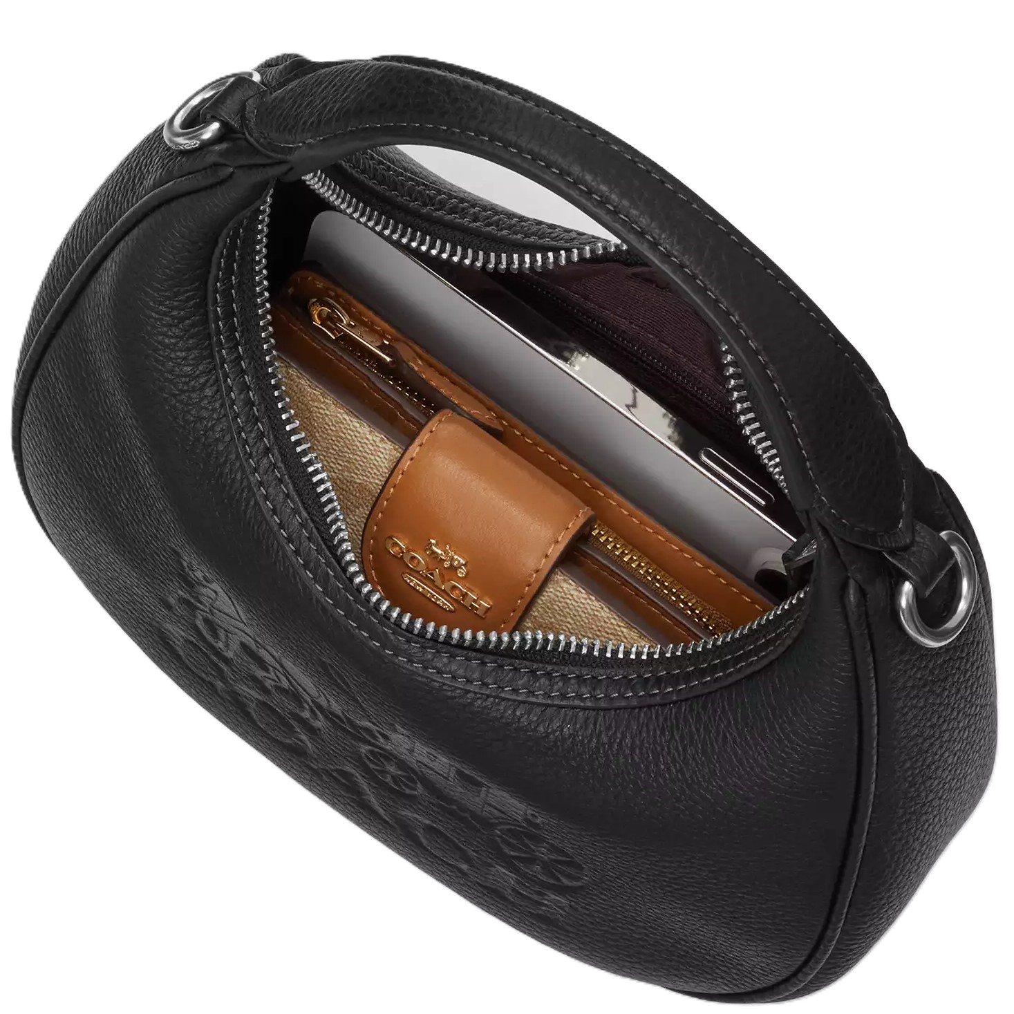 Túi đeo chéo Coach Carmen Mini Crossbody Bag With Quilting Chalk CY710 5