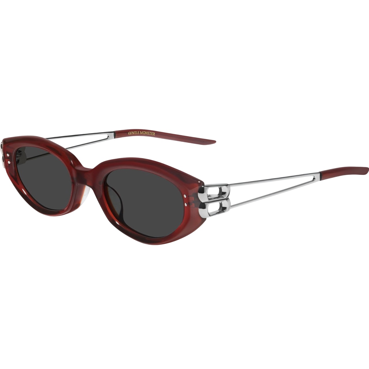 Mắt kính Gentle Monster Kunst RC3 Sophisticated Cat-eye Sunglasses in Translucent Red 1
