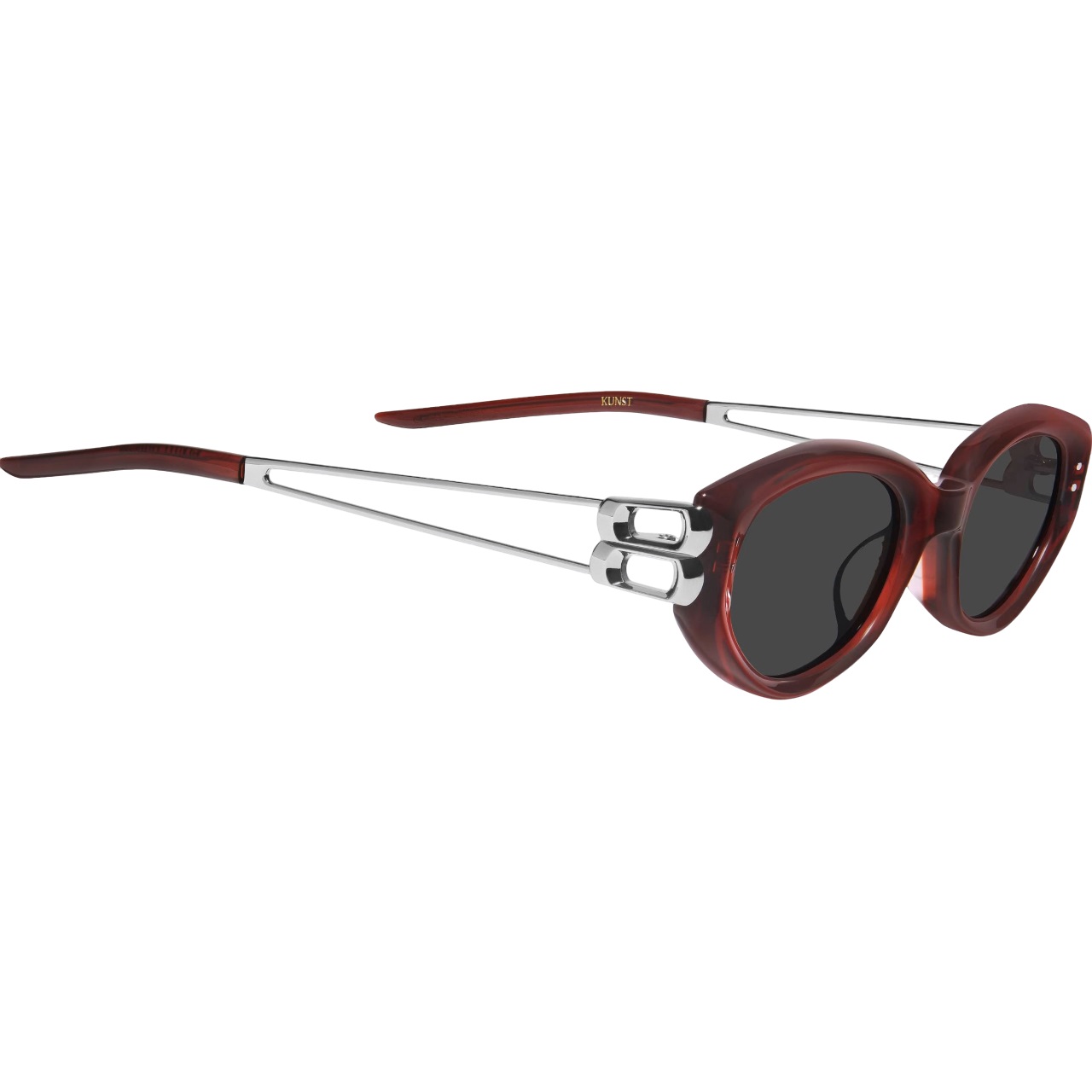 Mắt kính Gentle Monster Kunst RC3 Sophisticated Cat-eye Sunglasses in Translucent Red 2