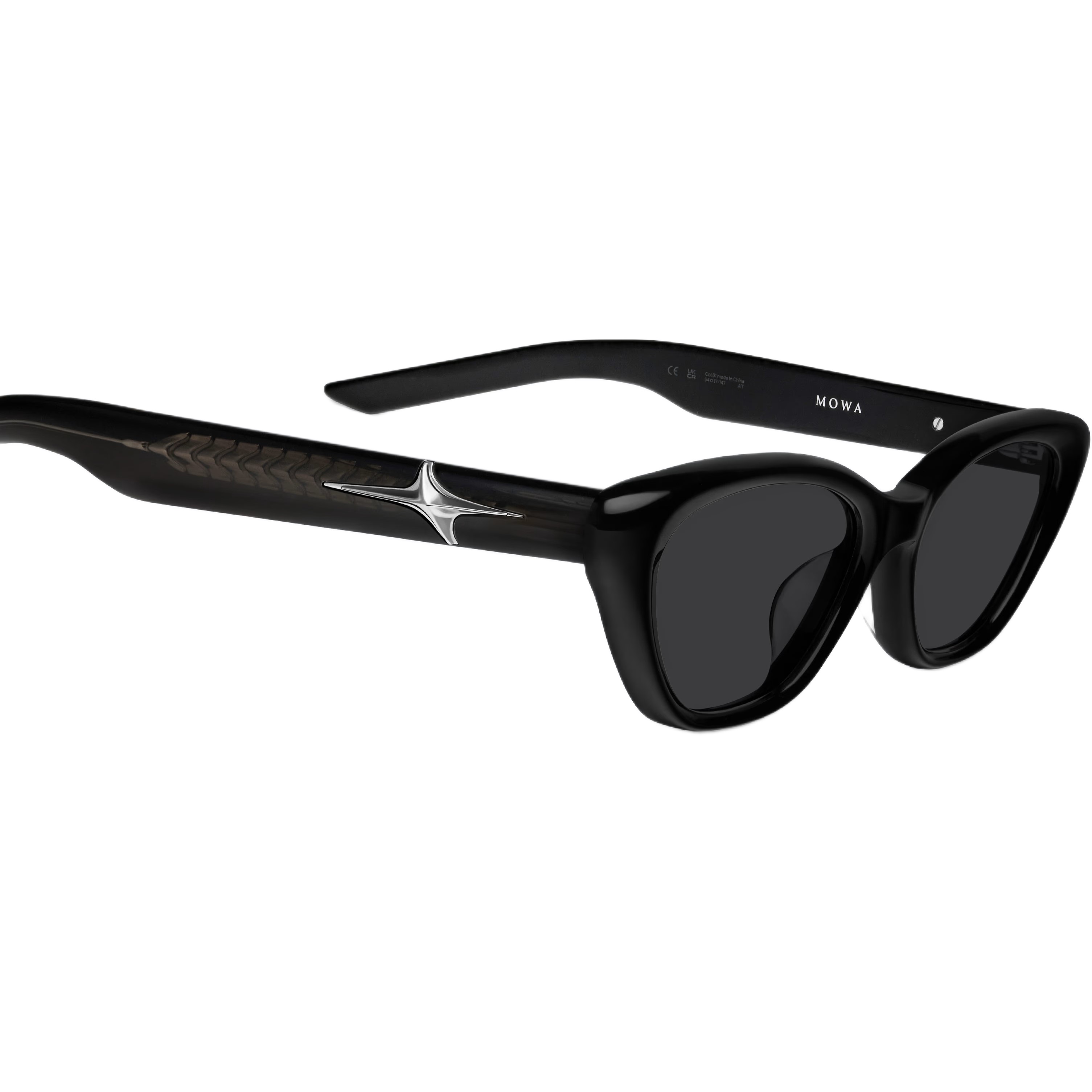 Kính mát Gentle Monster Mowa 01 Cat-eye Sunglasses in Black Acetate 3