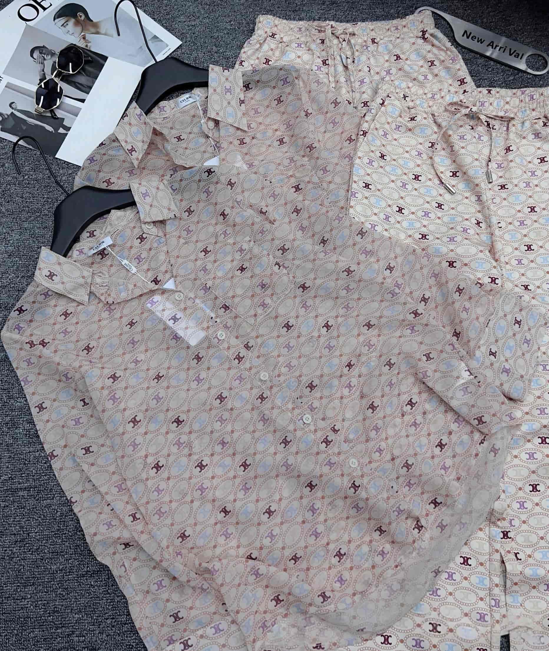 Combo bộ áo dài tay quần dài suông Celine 5