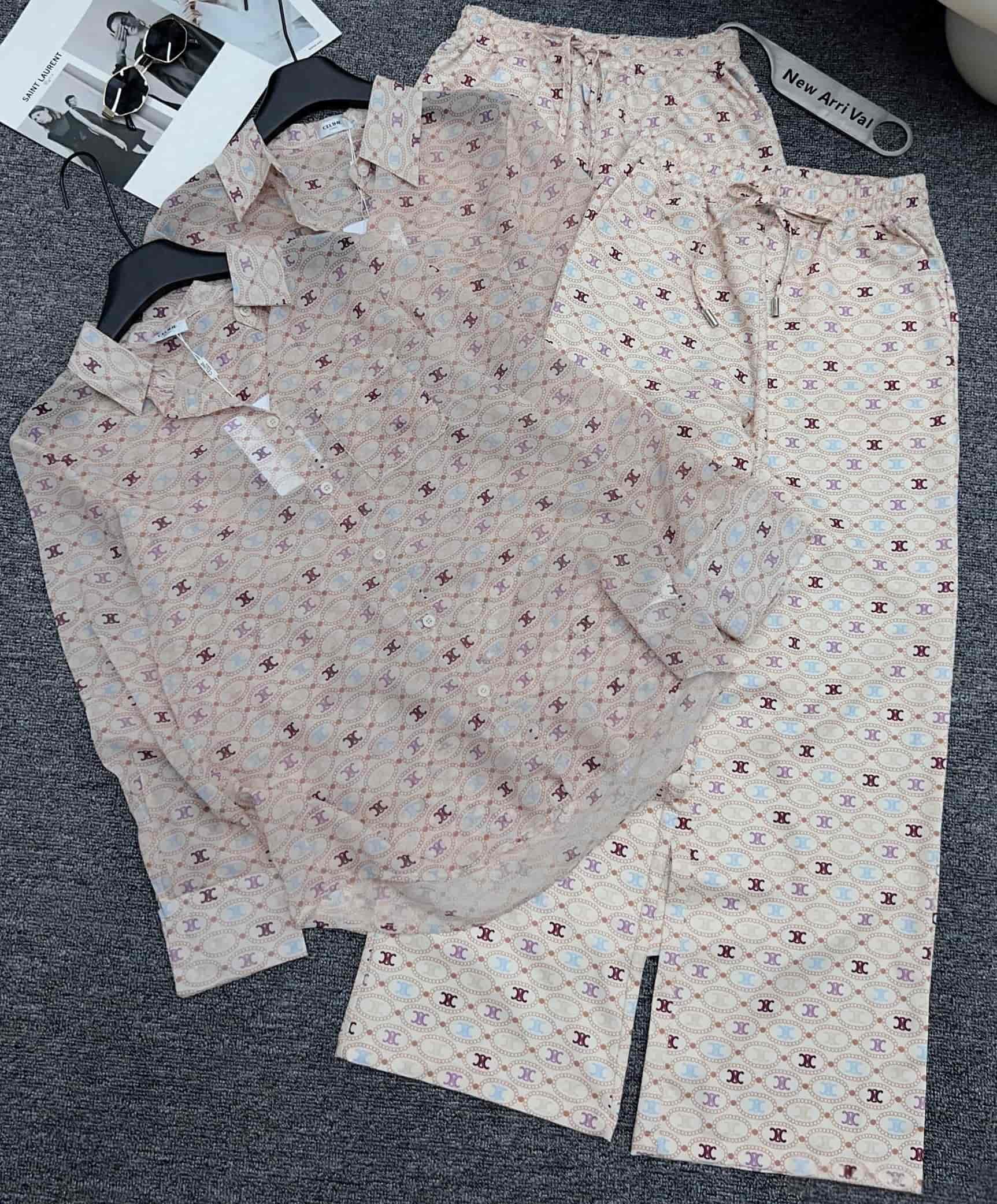 Combo bộ áo dài tay quần dài suông Celine 8
