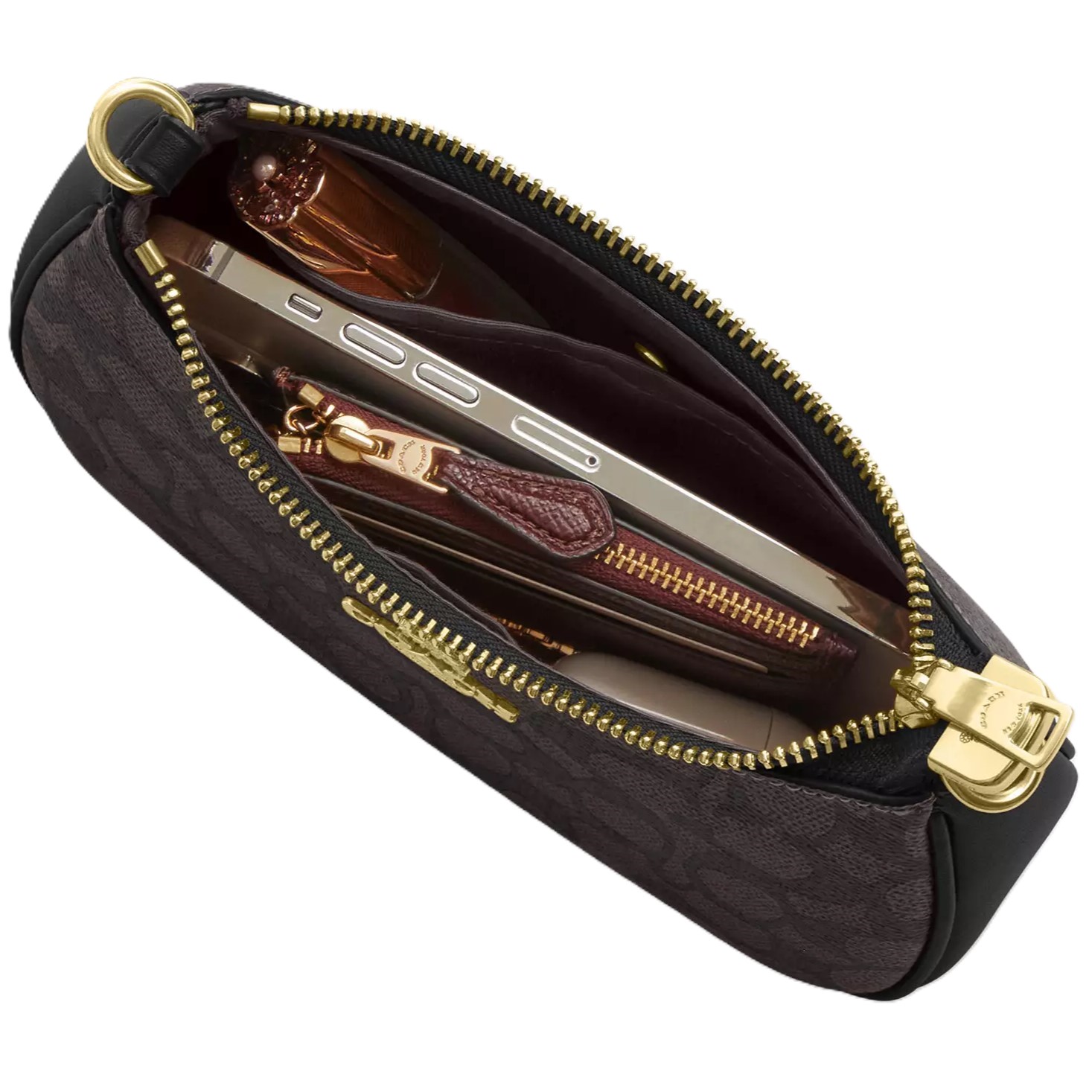 Túi đeo chéo Coach Teri Mini Crossbody Bag In Signature Canvas Walnut CW323 7