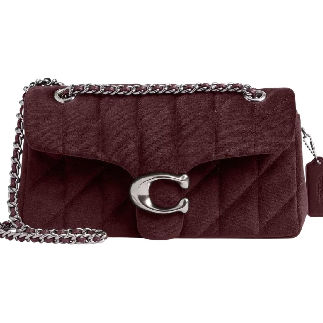 Túi đeo chéo Coach Tabby Shoulder Bag 26 With Quilting Merlot CW607 2