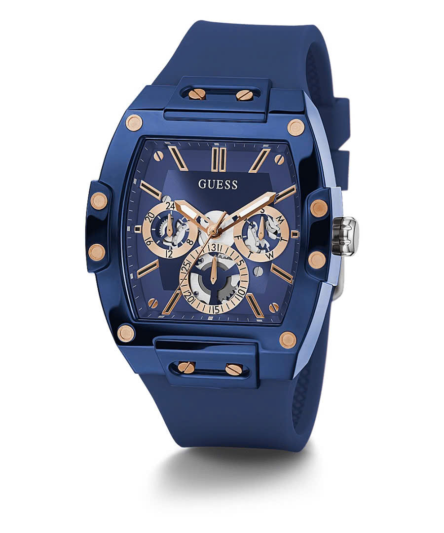  Đồng hồ đeo tay Guess Chính Hãng Nam GW0203G7 Blue Silicone Men s Watch 1